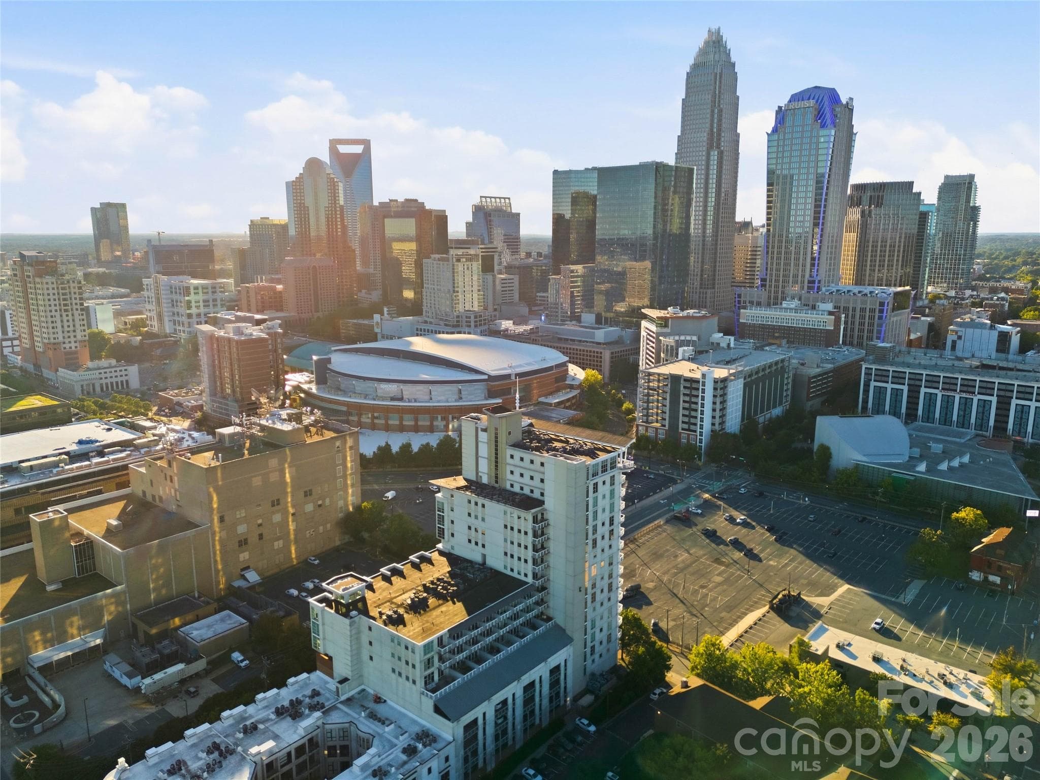 Afternoon sun from your terrace. - 505 E 6th Street, Charlotte