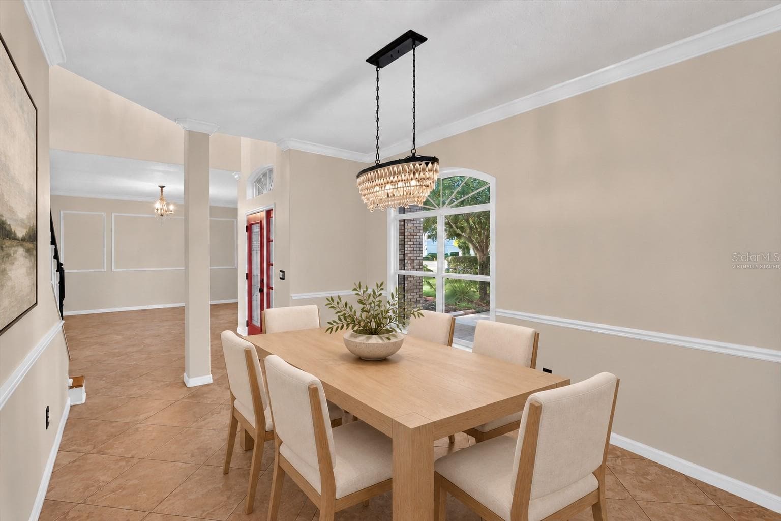 Virtually staged: Alternate view of the formal dining room. - 2109 WEMBLEY PL, OVIEDO
