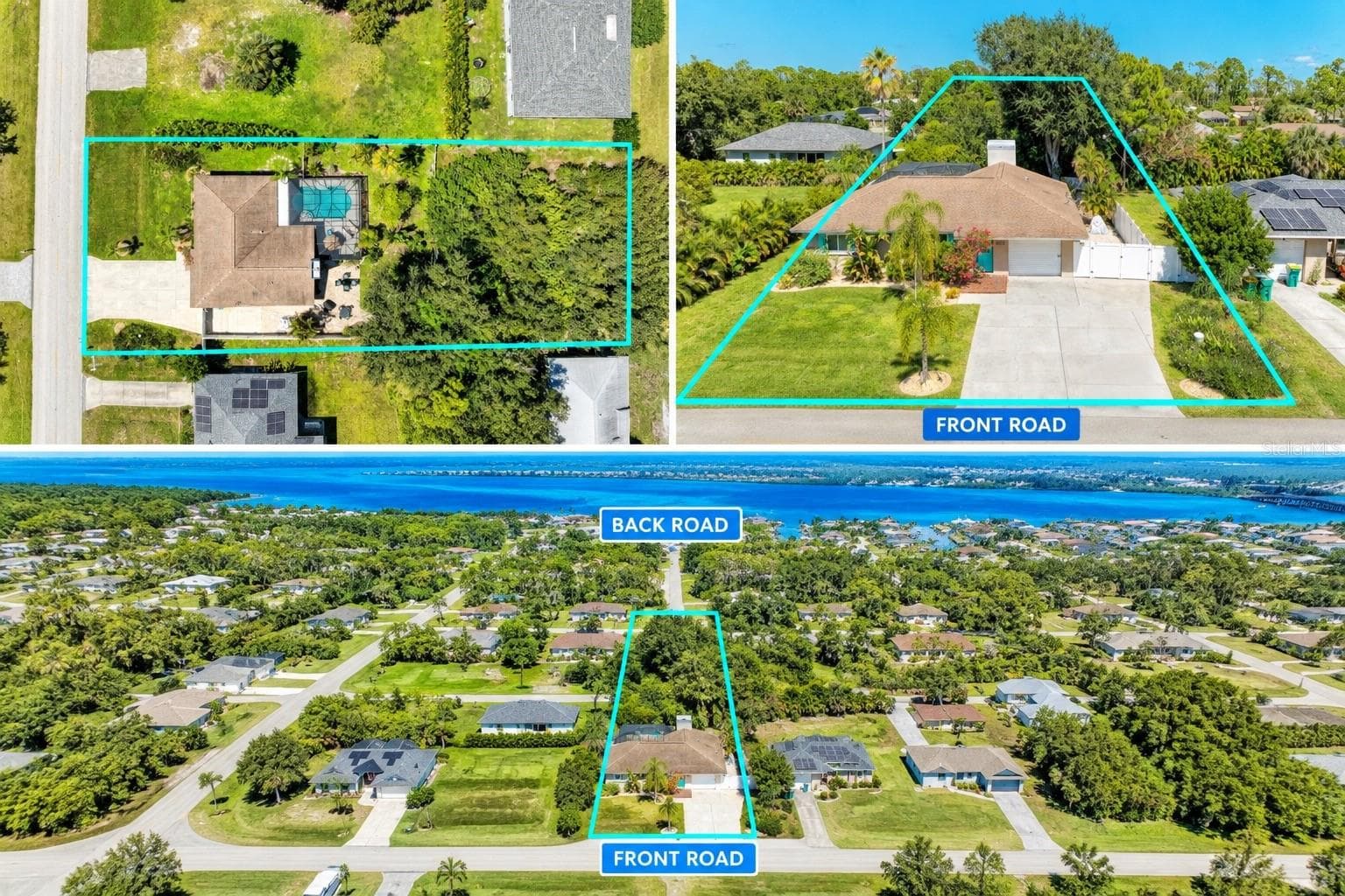 showing home and included lot directly behind ( street to street) 14033 Fillmore) - 6006 GILLOT BLVD, PORT CHARLOTTE