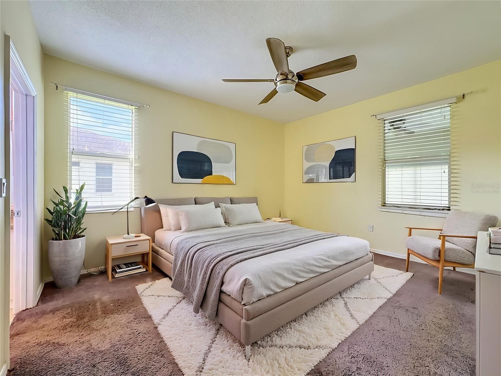 Virtually staged Primary bedroom. - 3308 60TH AVE W, BRADENTON