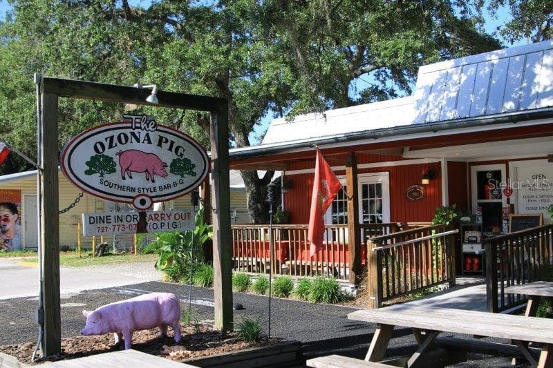 Local favorite Ozona Pig brings casual Southern BBQ right to the neighborhood—one of several Ozona spots easily reached by golf cart. - 201 SOUTH ST, PALM HARBOR