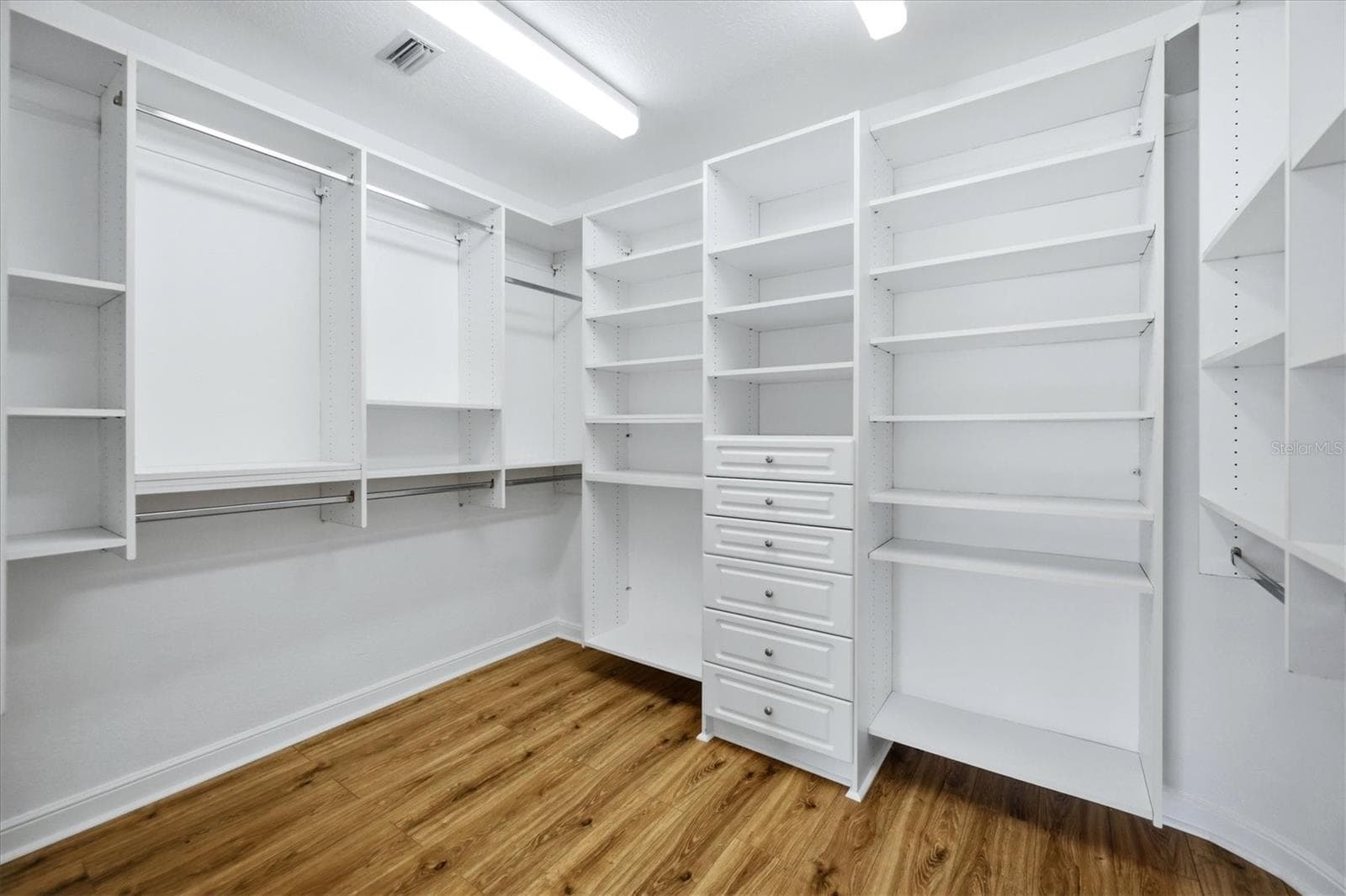 custom closet shelving in master - 5458 46TH CT W, BRADENTON