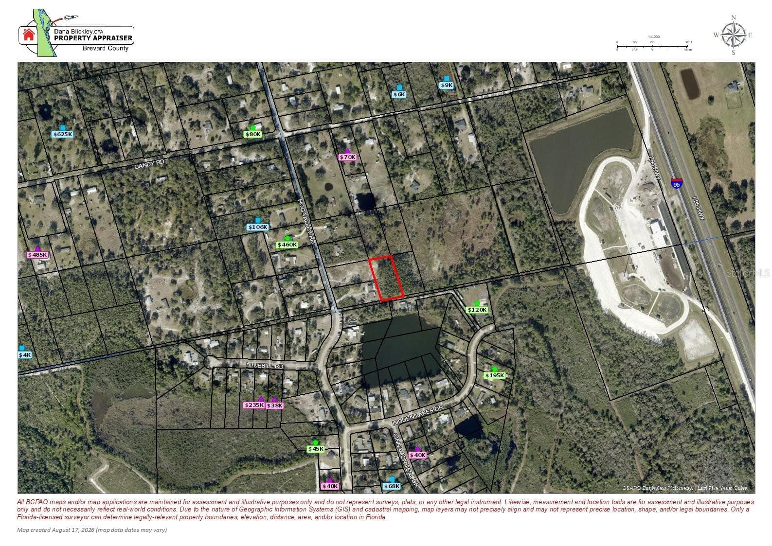 Land at 4735 GANDY RD, MIMS, photo 2 of 8