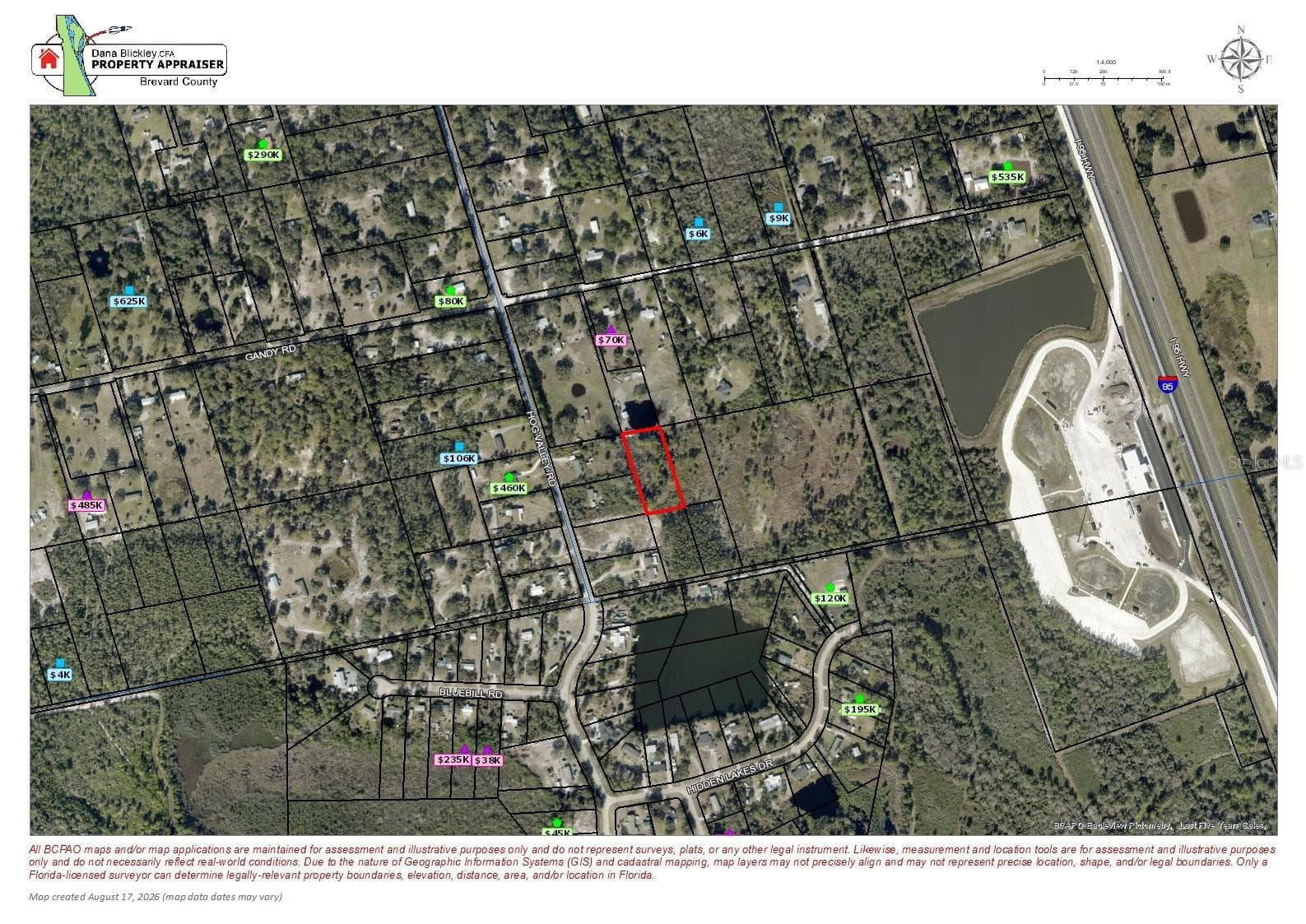 Land at 4735 GANDY RD, MIMS, photo 3 of 8