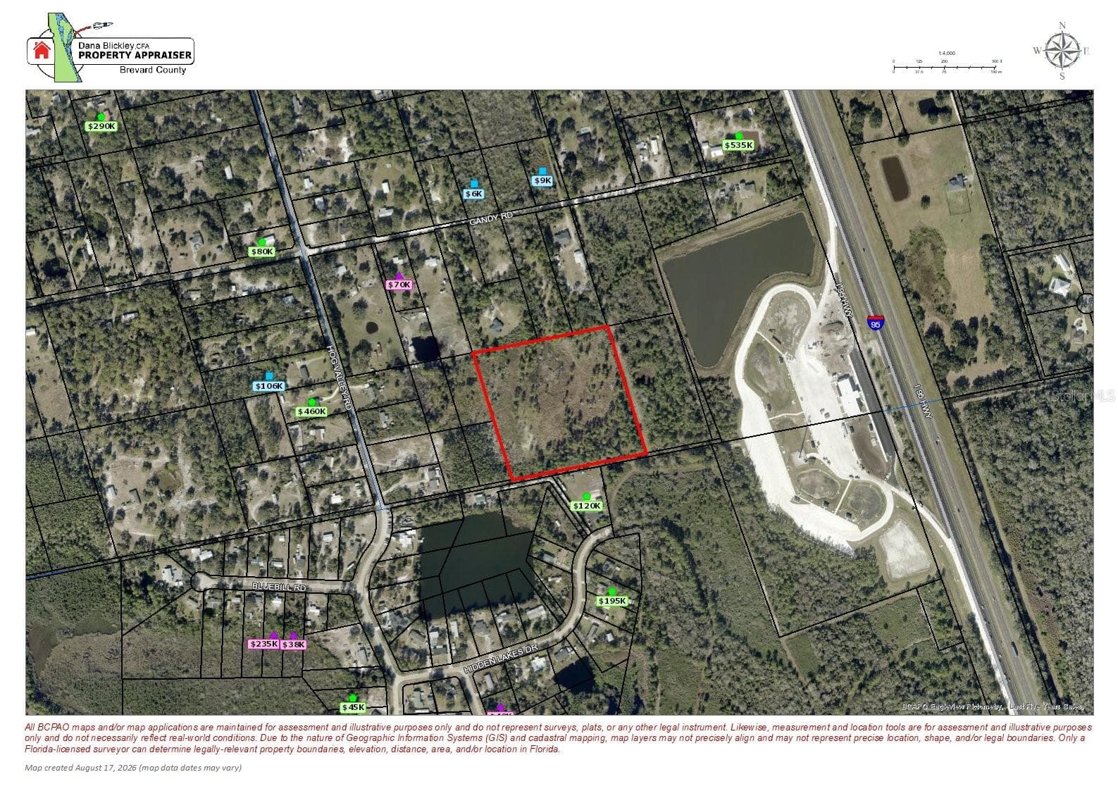 Land at 4735 GANDY RD, MIMS, photo 4 of 8
