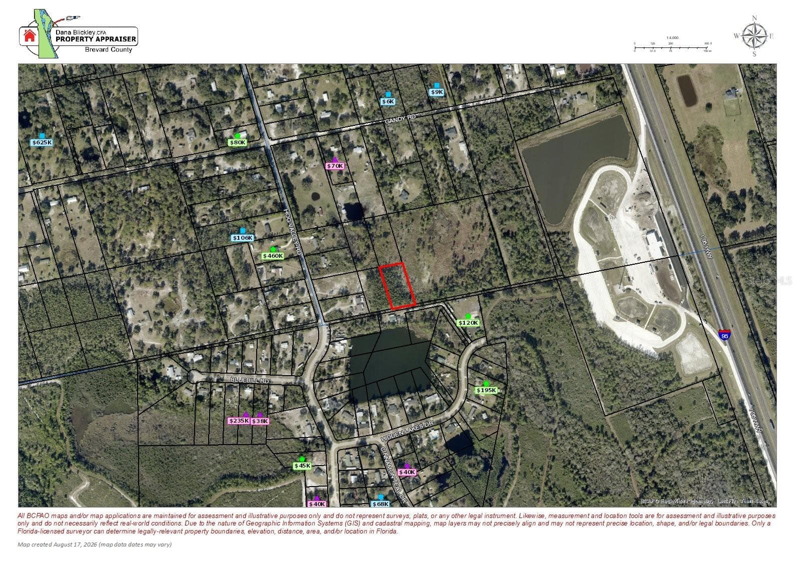 Land at 4735 GANDY RD, MIMS, photo 5 of 8