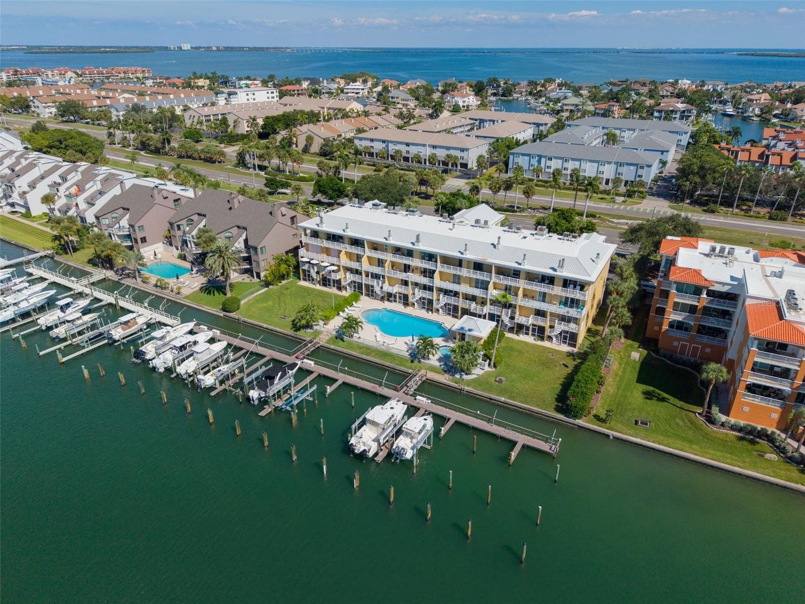 aerial view - 544 PINELLAS BAYWAY S #F8, TIERRA VERDE