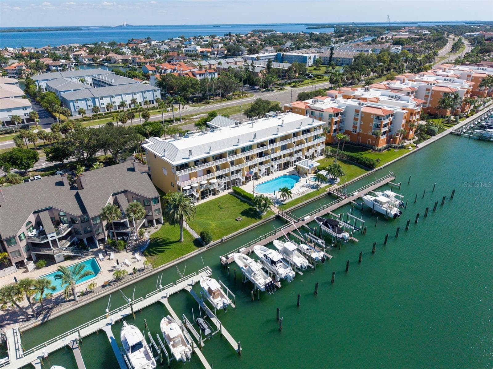 Aerial view - 544 PINELLAS BAYWAY S #F8, TIERRA VERDE