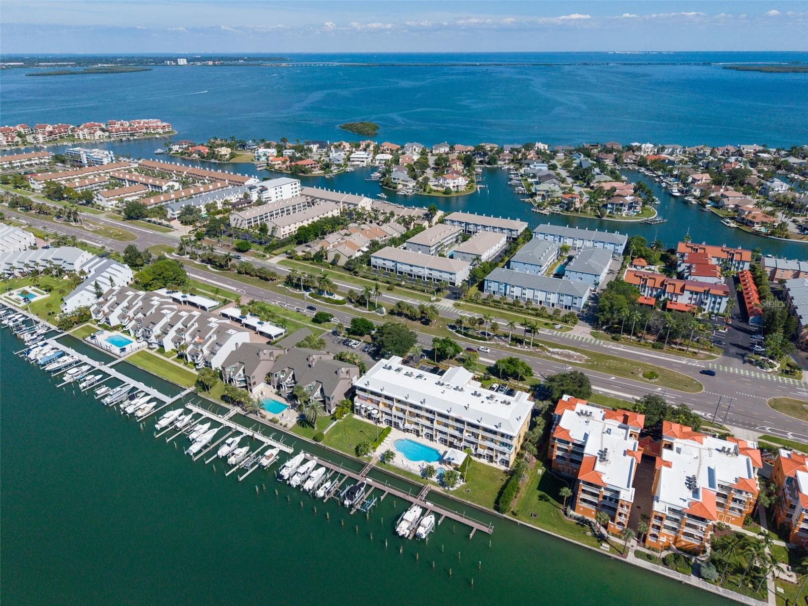 Aerial View - 544 PINELLAS BAYWAY S #F8, TIERRA VERDE