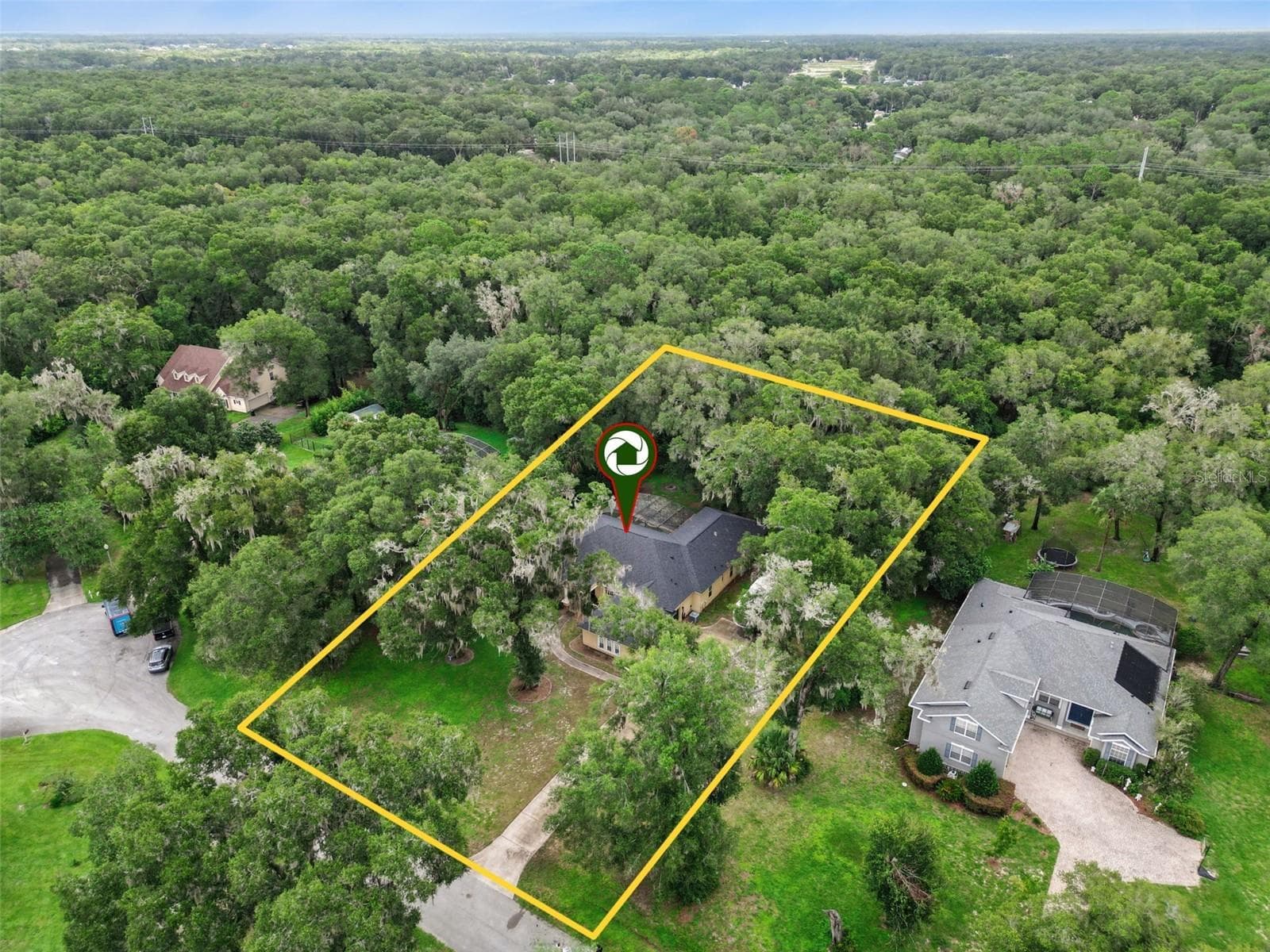 Pinned aerial view identifies 30440 Jubilee Way within its wooded Sorrento setting. - 30440 JUBILEE WAY, SORRENTO