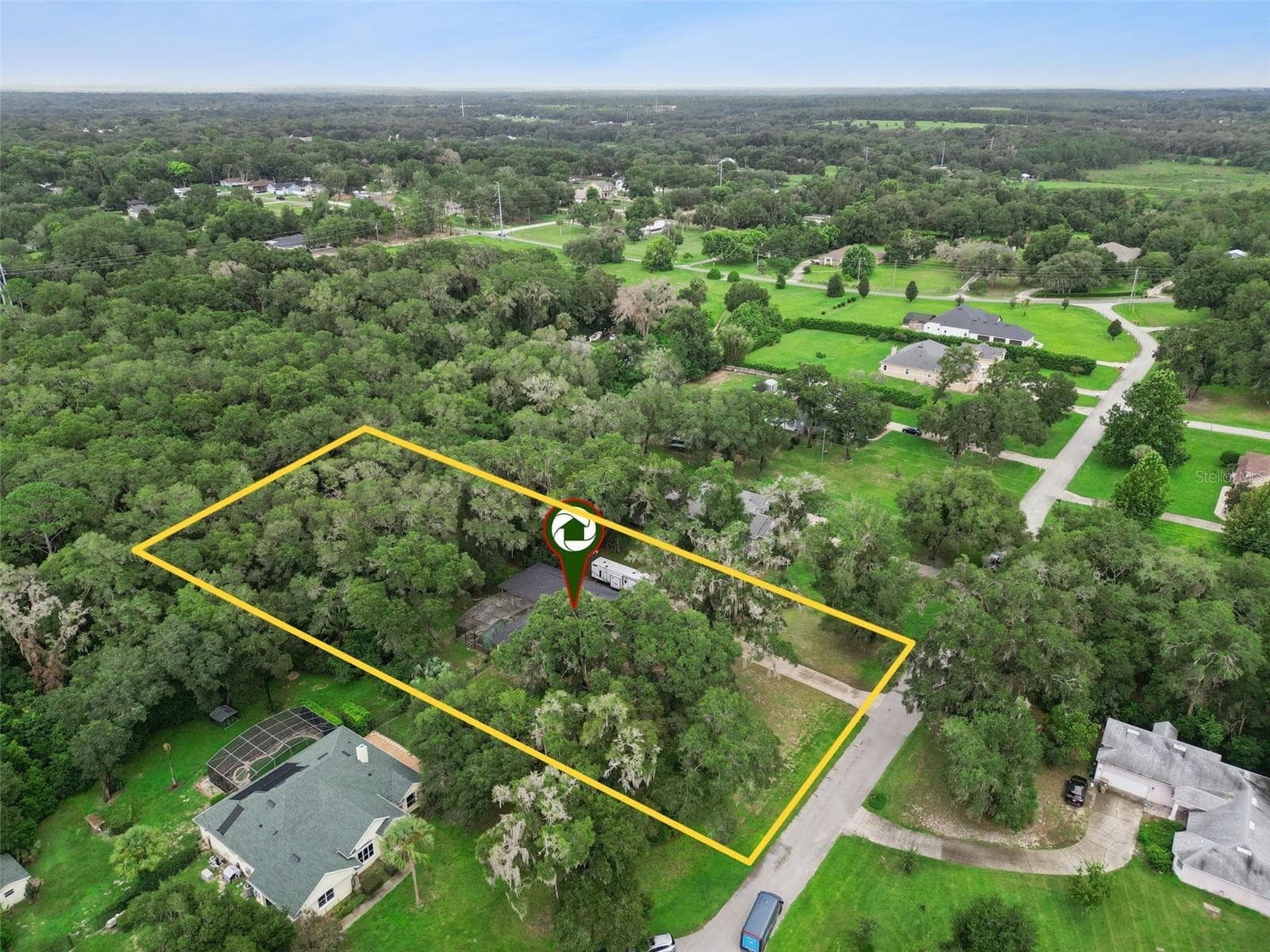Pinned aerial view provides additional perspective on the home’s location within the surrounding area. - 30440 JUBILEE WAY, SORRENTO