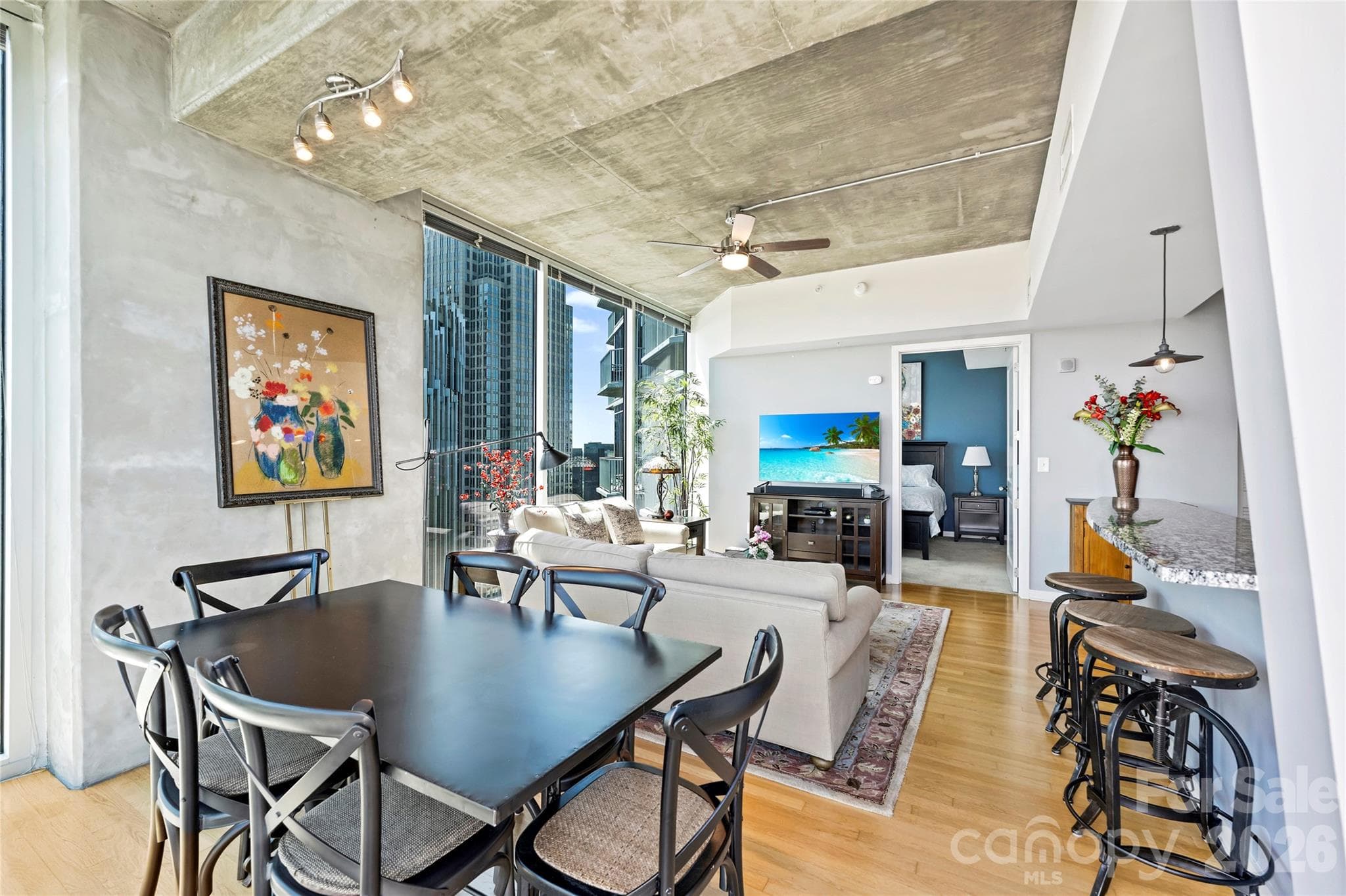 Spacious open floor plan with elevated ceiling height - 210 N Church Street, Charlotte