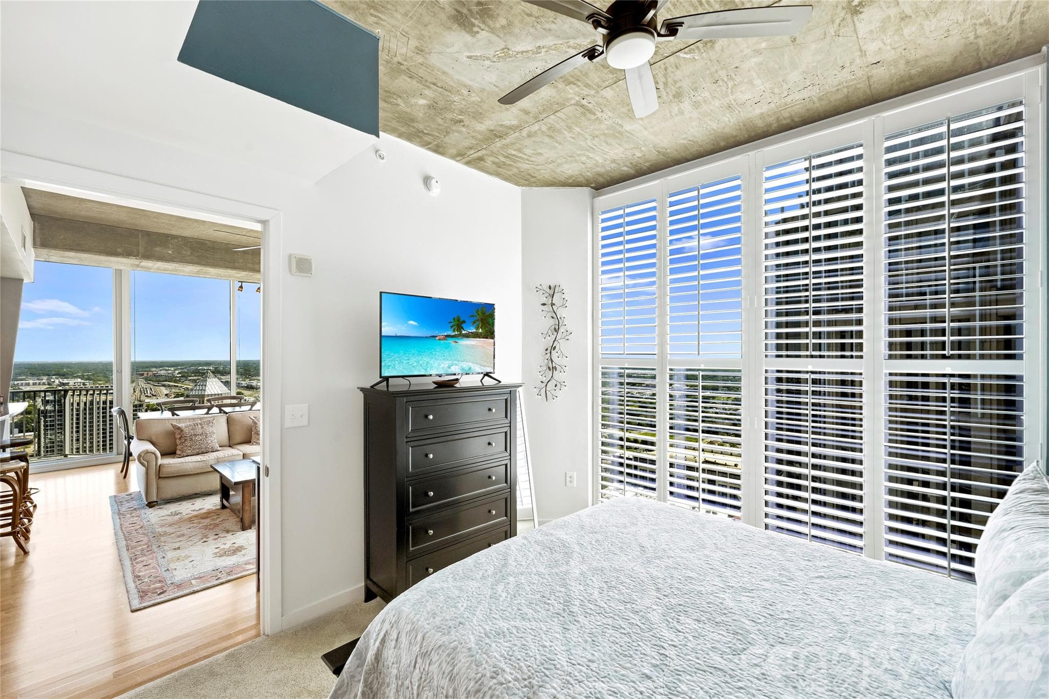 Primary suite overlooking Uptown from the 34th floor - 210 N Church Street, Charlotte