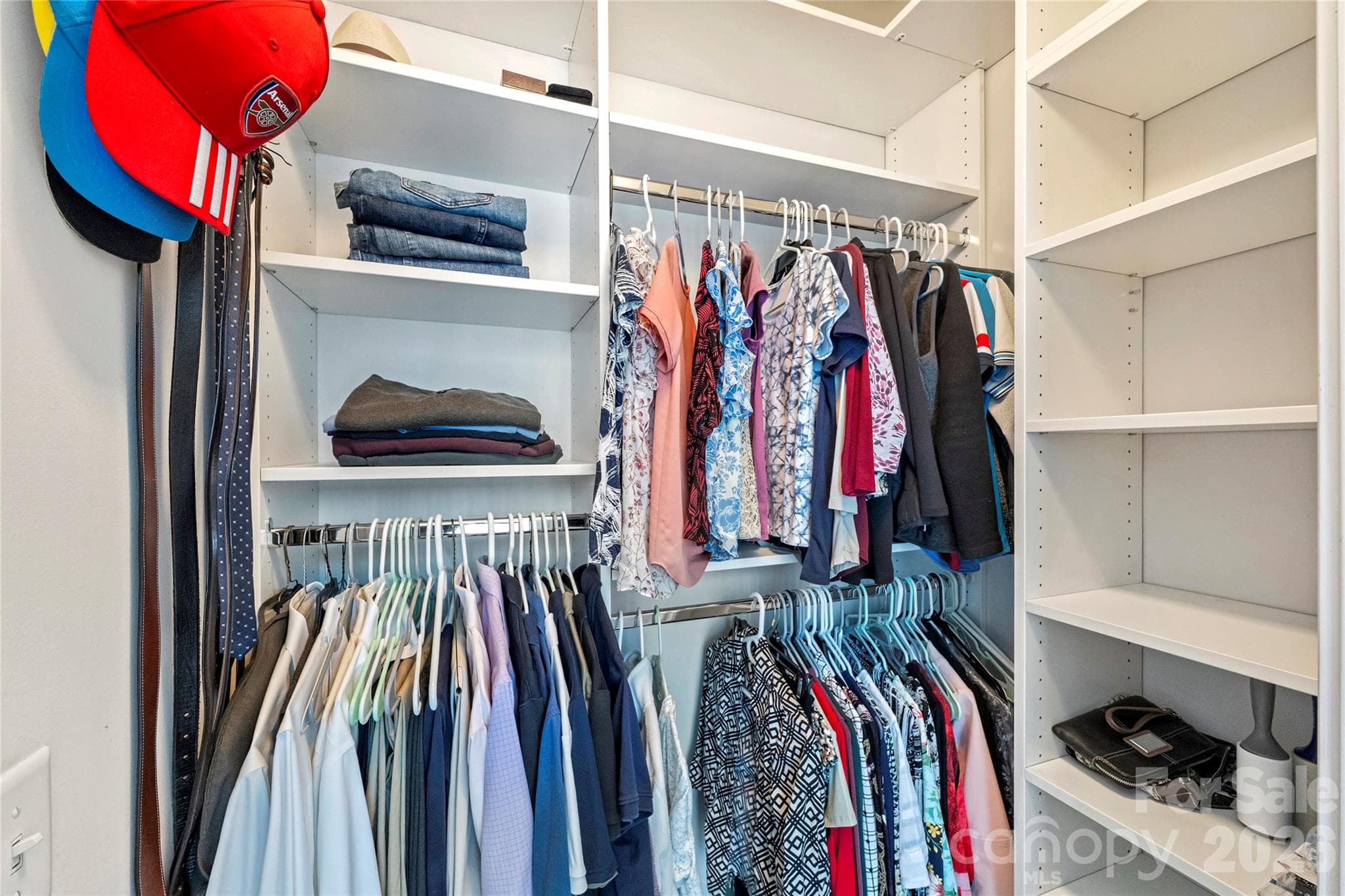 Custom primary walk-in closet system - 210 N Church Street, Charlotte