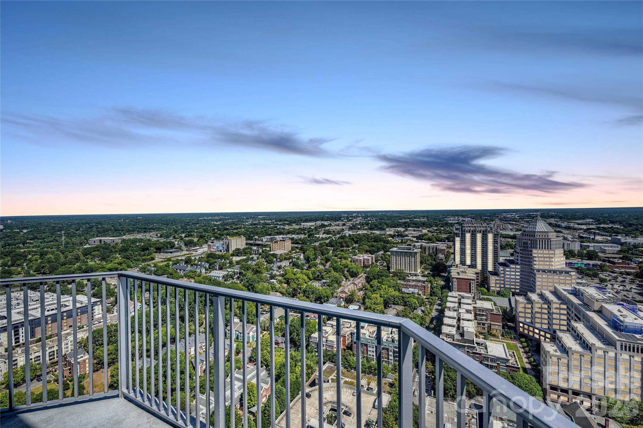 Skyline and horizon views at dusk - 210 N Church Street, Charlotte