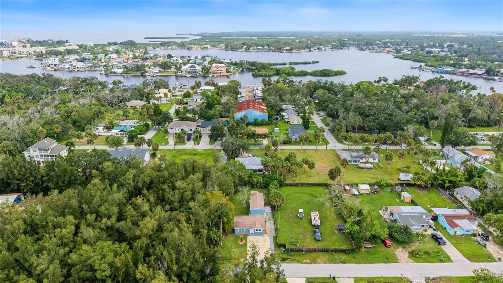 Ariel View of Immediate Area Looking toward The Gulf - 5117 Mallett Drive - 5117 MALLETT DR, PORT RICHEY