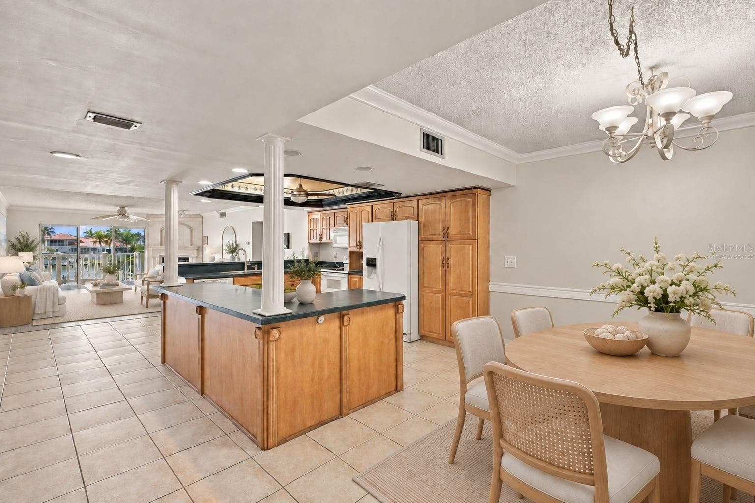 Virtually staged Kitchen - 544 PINELLAS BAYWAY S #F8, TIERRA VERDE