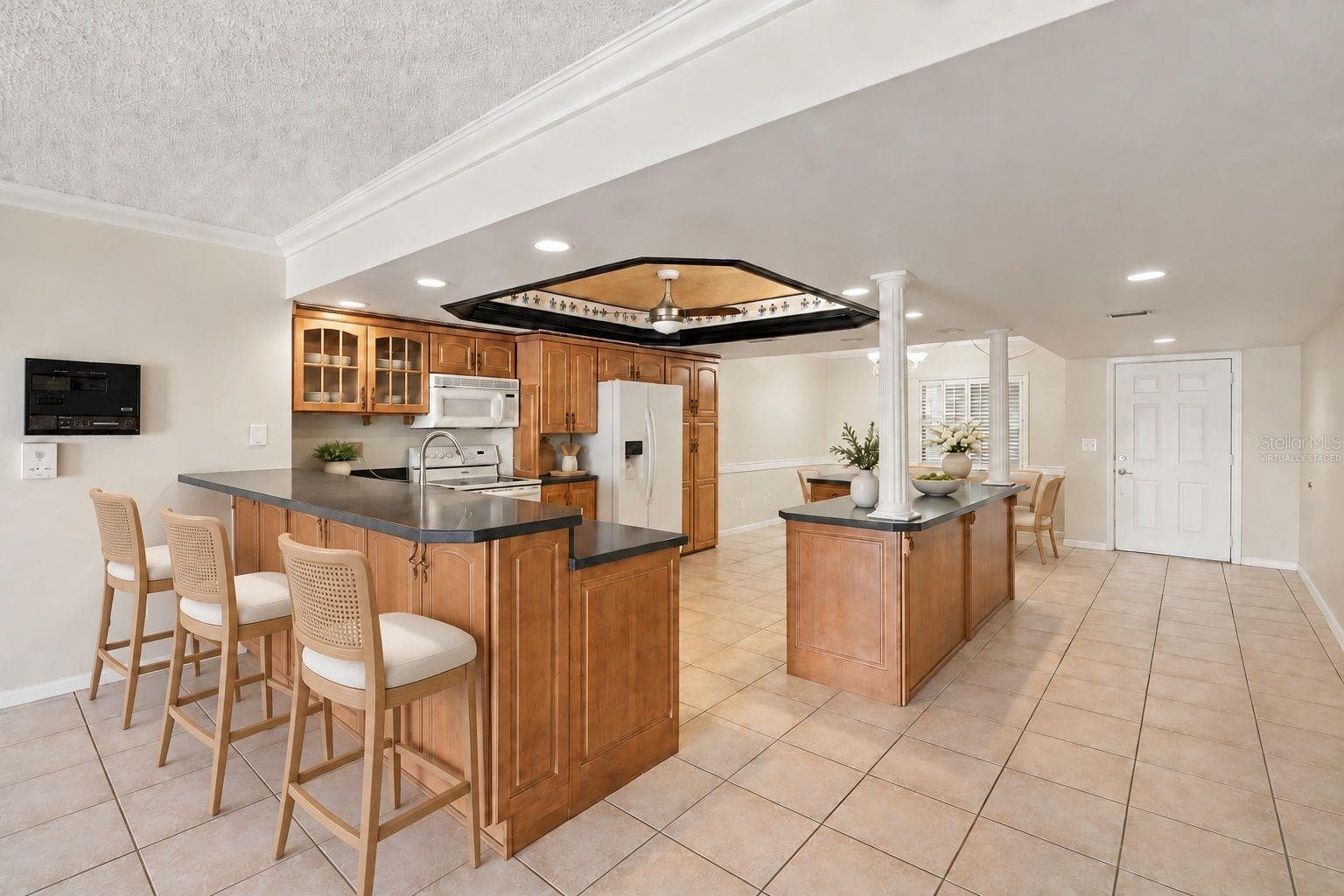 Virtually staged Kitchen - 544 PINELLAS BAYWAY S #F8, TIERRA VERDE