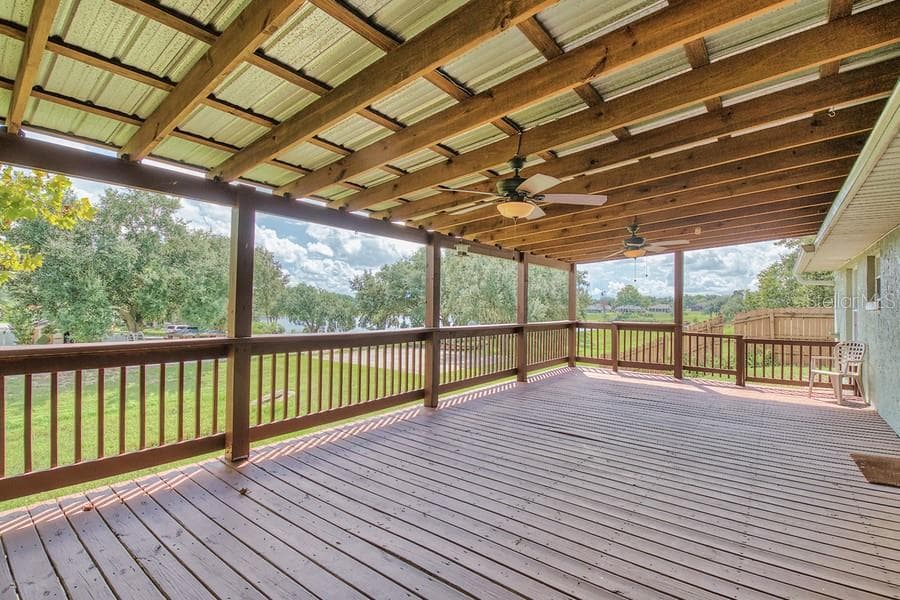 Large deck - 11855 CLAIR PL, CLERMONT