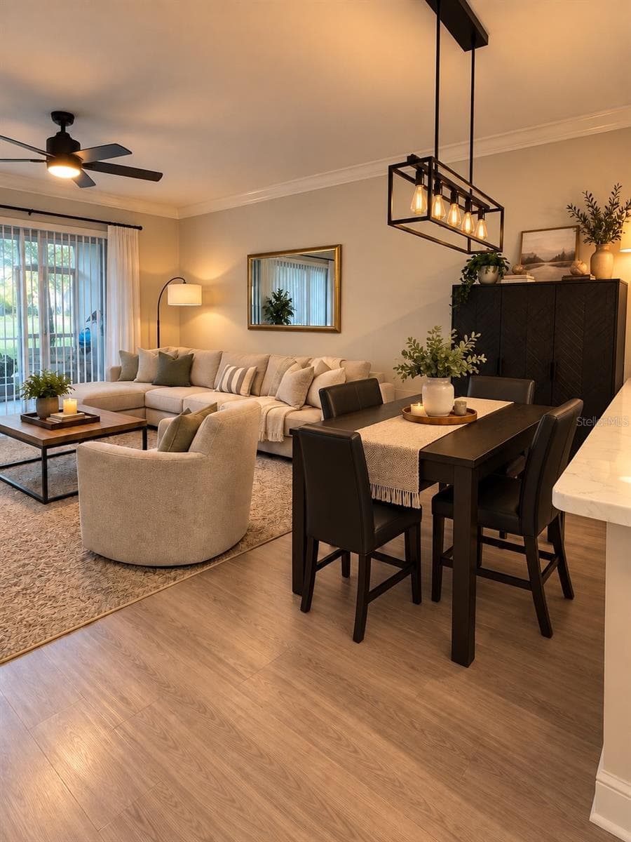 living/dinette combo - 2520 GLENRISE PL, WESLEY CHAPEL