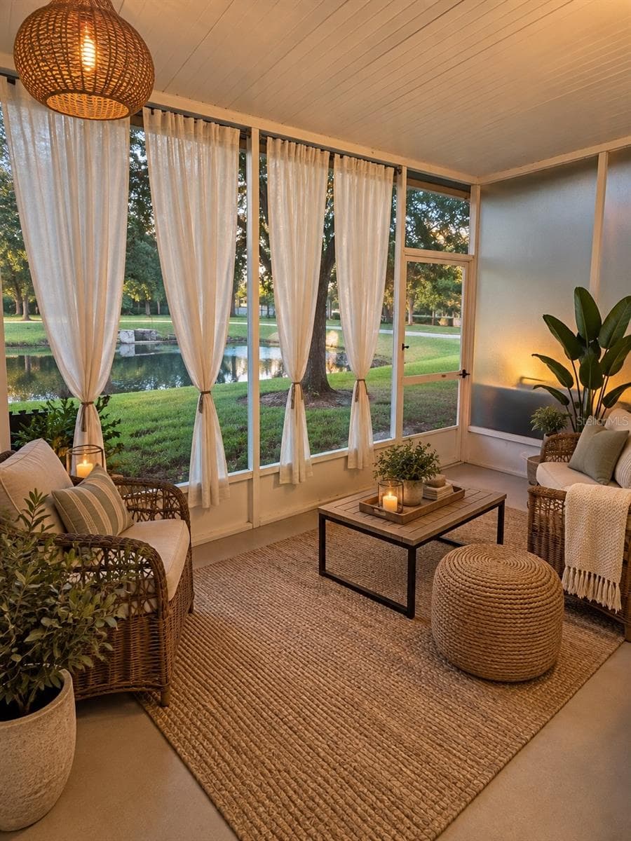 Back porch - 2520 GLENRISE PL, WESLEY CHAPEL