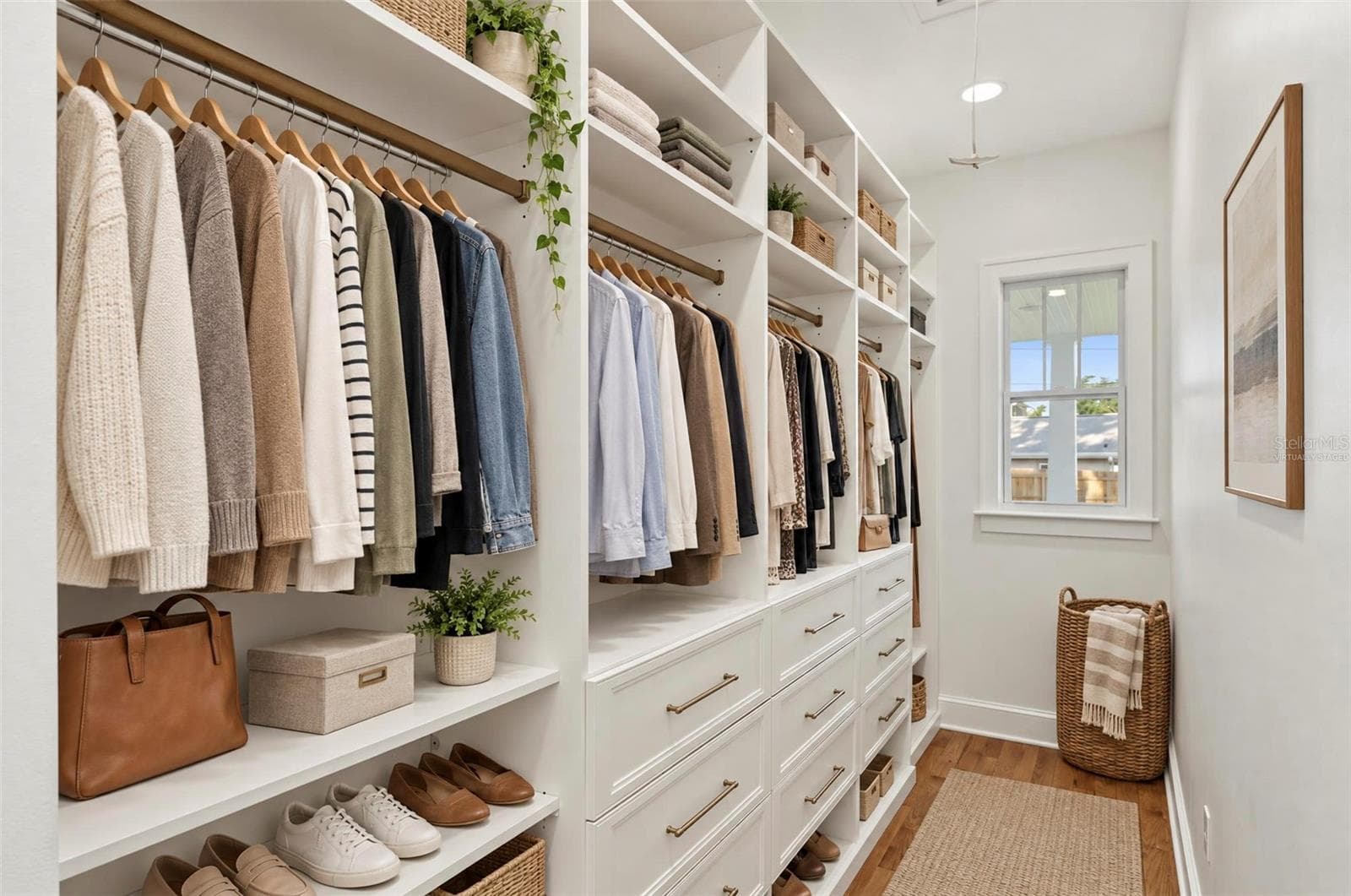 Virtually Staged- Primary Closet - 206 N HIGHLAND AVE, WINTER GARDEN