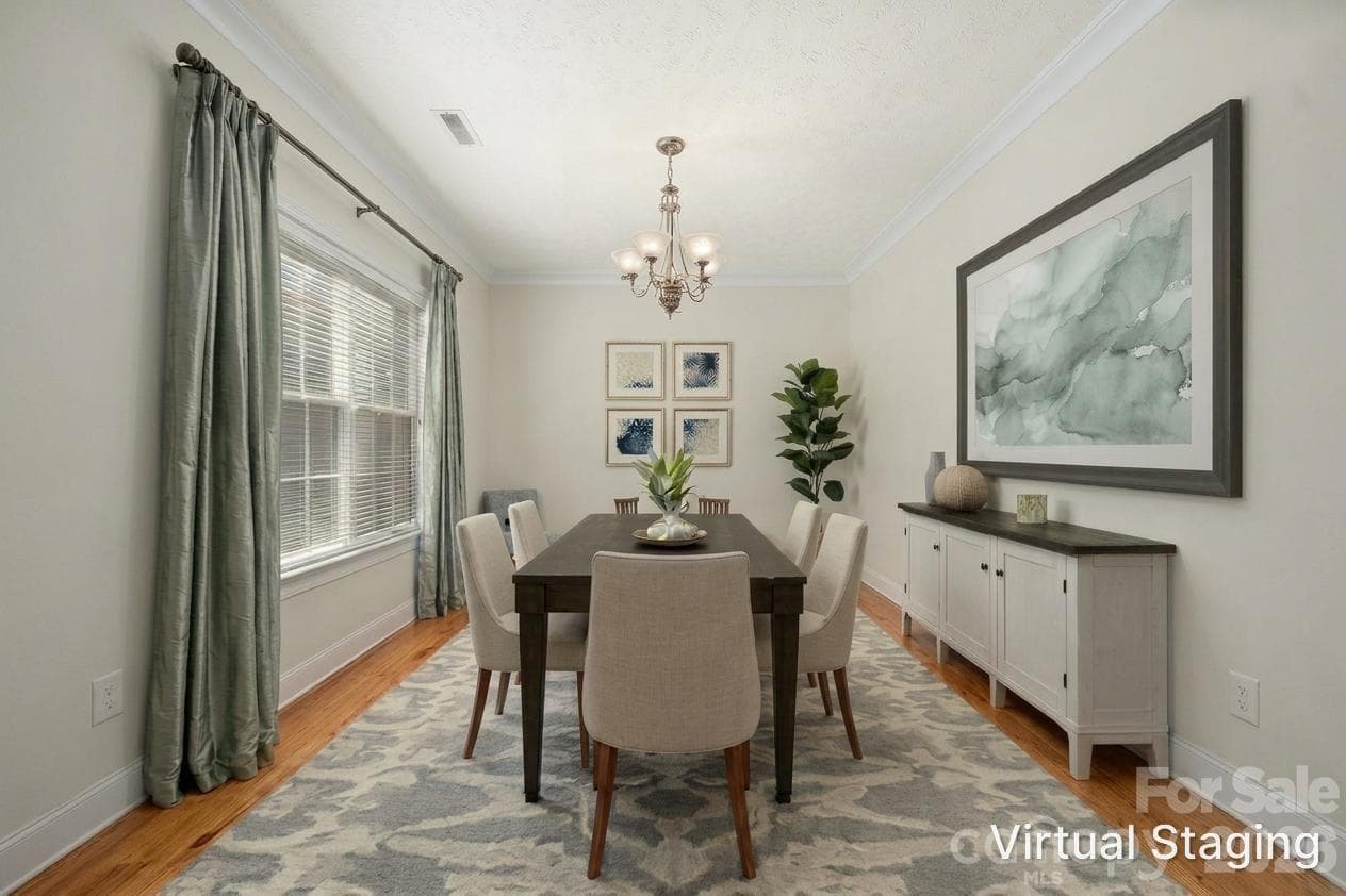 Staged Dining room - 4746 Braxton Gate Lane, Hickory