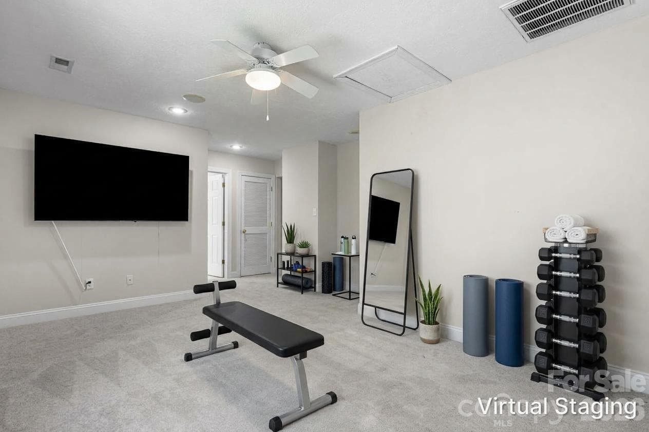 Staged exercise room - 4746 Braxton Gate Lane, Hickory