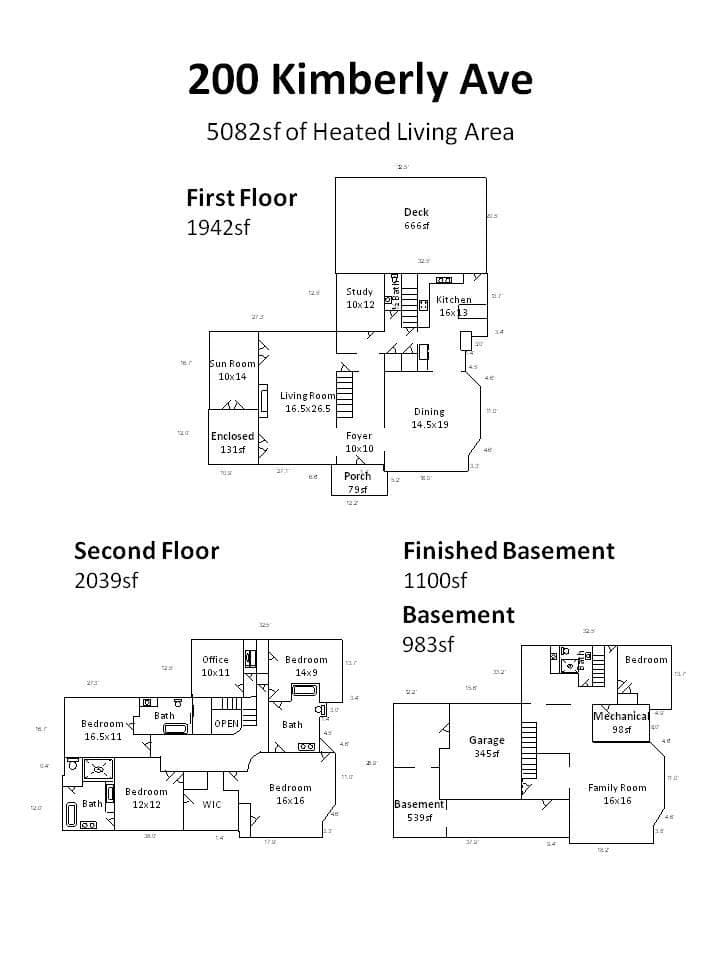 200 Kimberly Floor Plan. - 200 Kimberly Avenue, Asheville