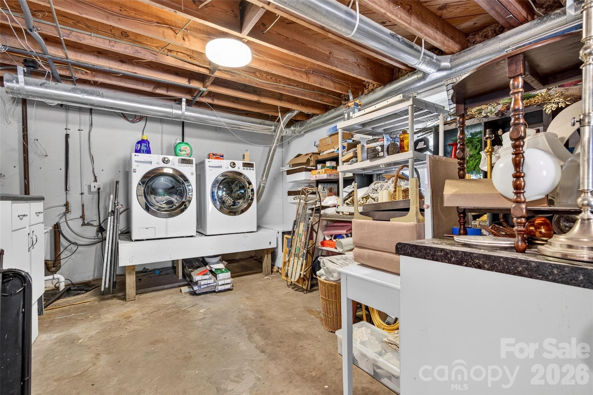 Utility room in basement 1 of 2 - 19916 Floral Lane, Cornelius
