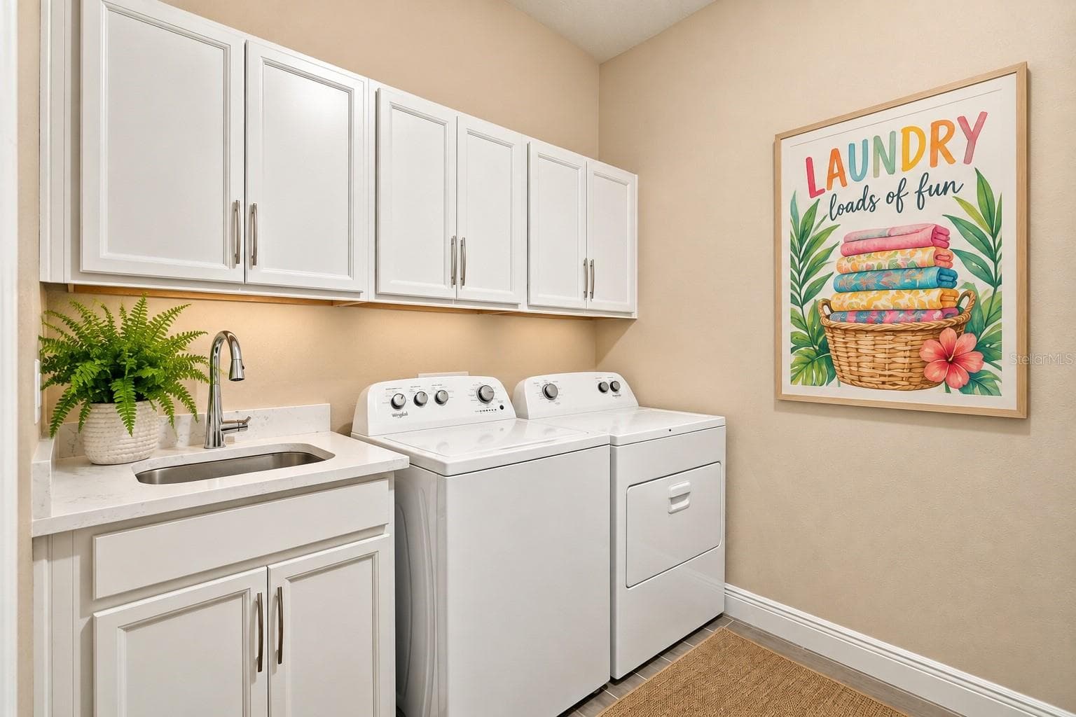Large Laundry Room adjacent to Mudroom - 7449 SEA MANATEE ST, PARRISH
