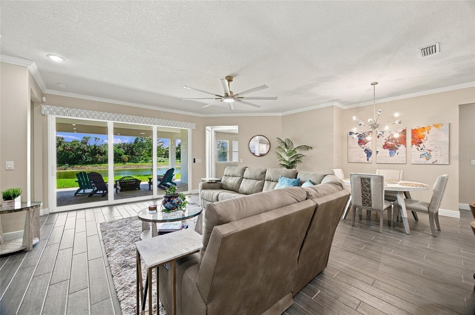 Overlooks private patio and large pond - 7449 SEA MANATEE ST, PARRISH