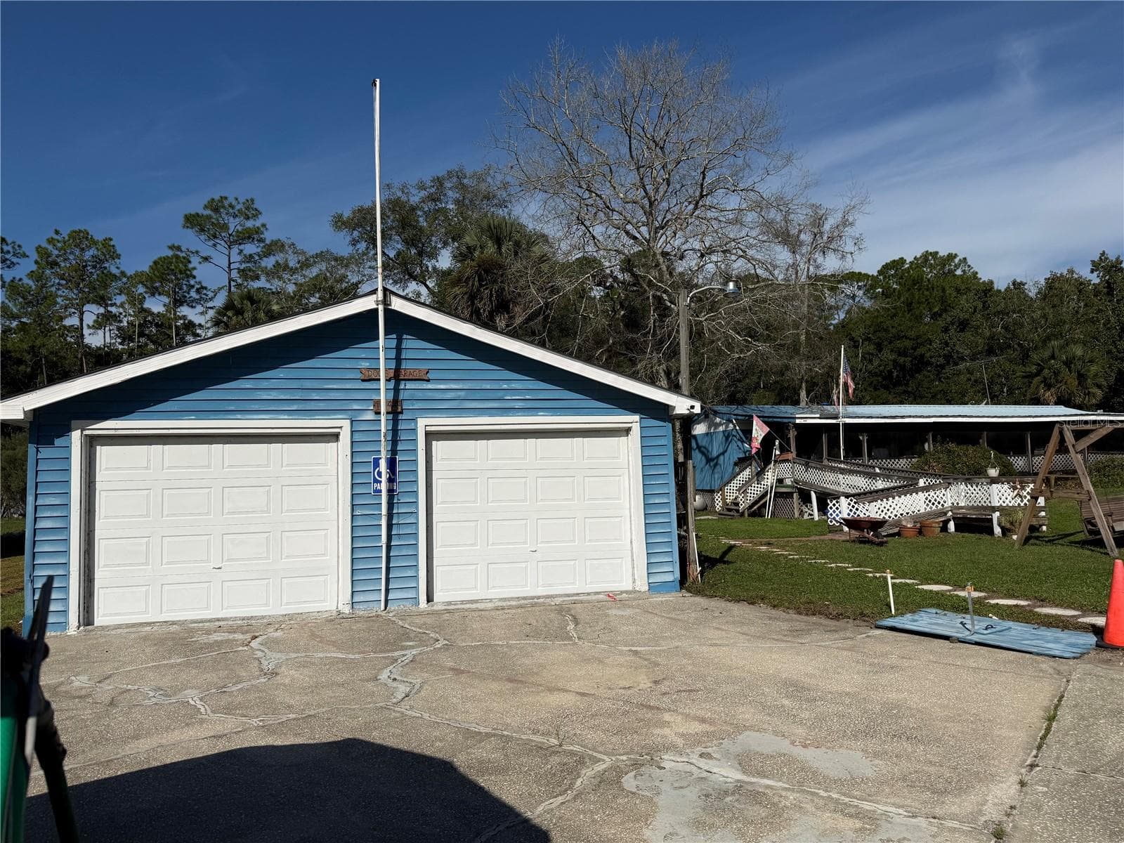 24x60 garage - 1844 PAPAYA ST, BUNNELL