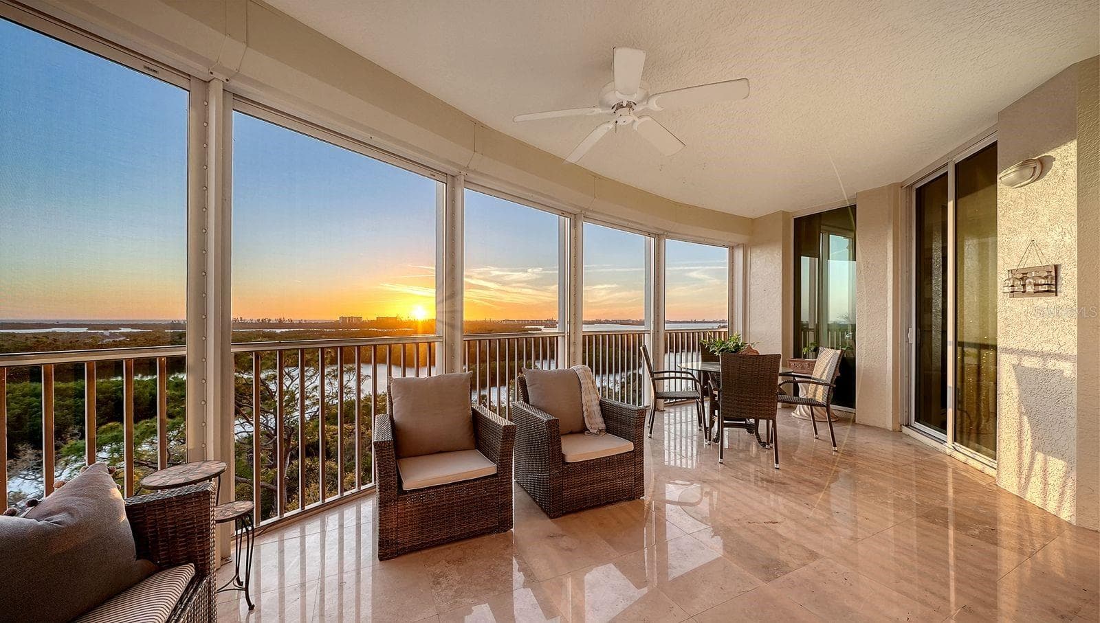 Sunsets from your private lanai with sweeping waterfront vistas - 385 NORTH POINT RD #701, OSPREY