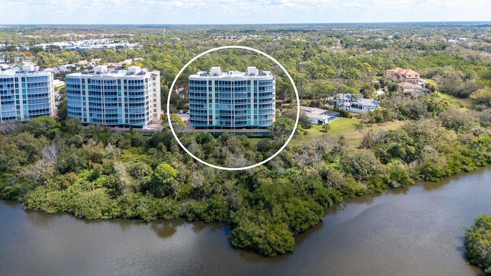 Meridian I aerial view - 385 NORTH POINT RD #701, OSPREY