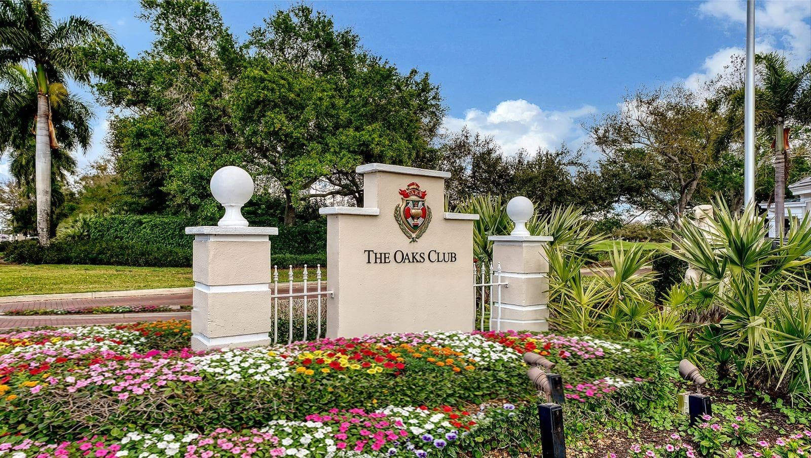Entry sign for The Oaks Club - 385 NORTH POINT RD #701, OSPREY