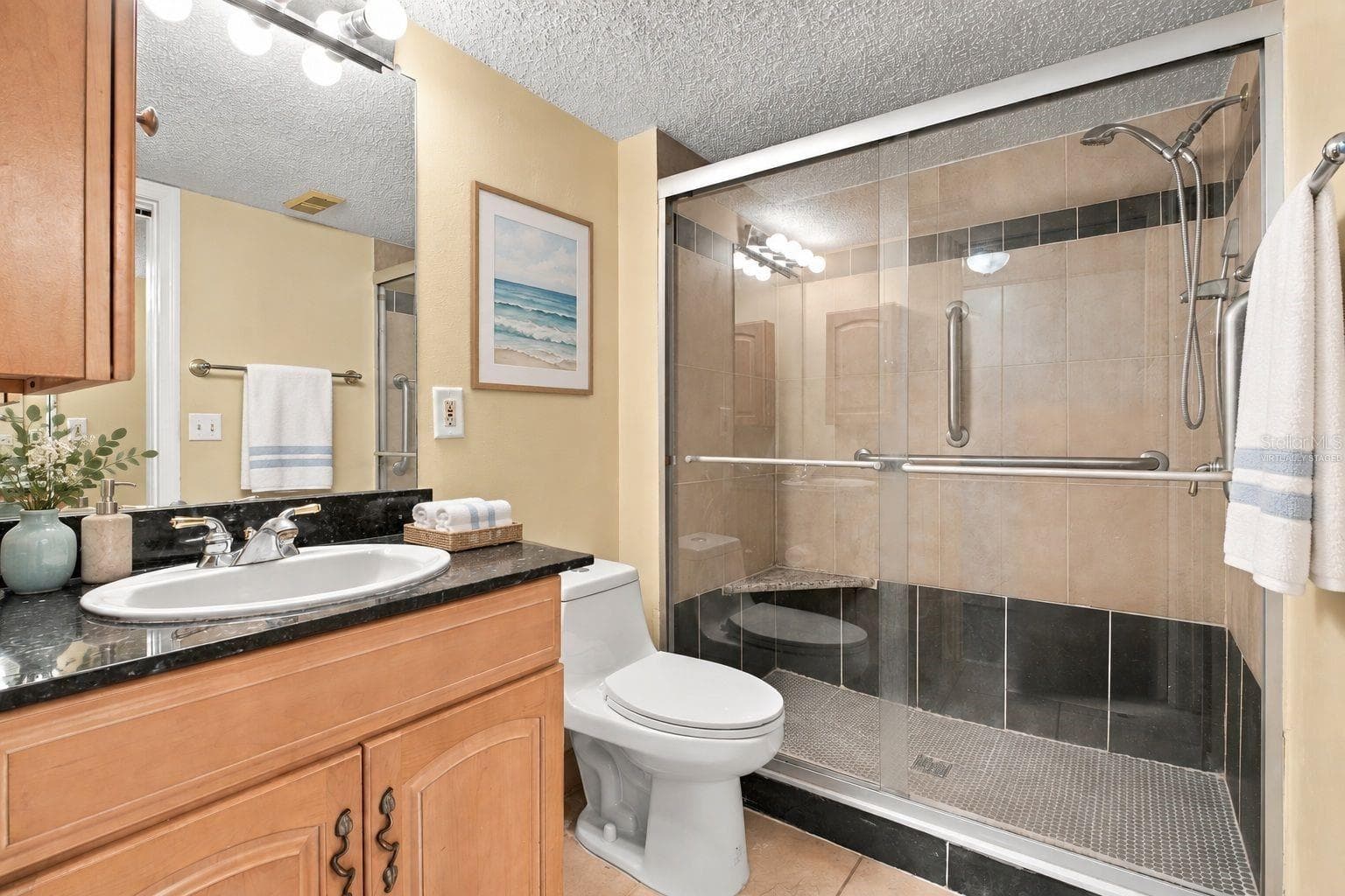 Virtually staged 2nd Bathroom - 544 PINELLAS BAYWAY S #F8, TIERRA VERDE