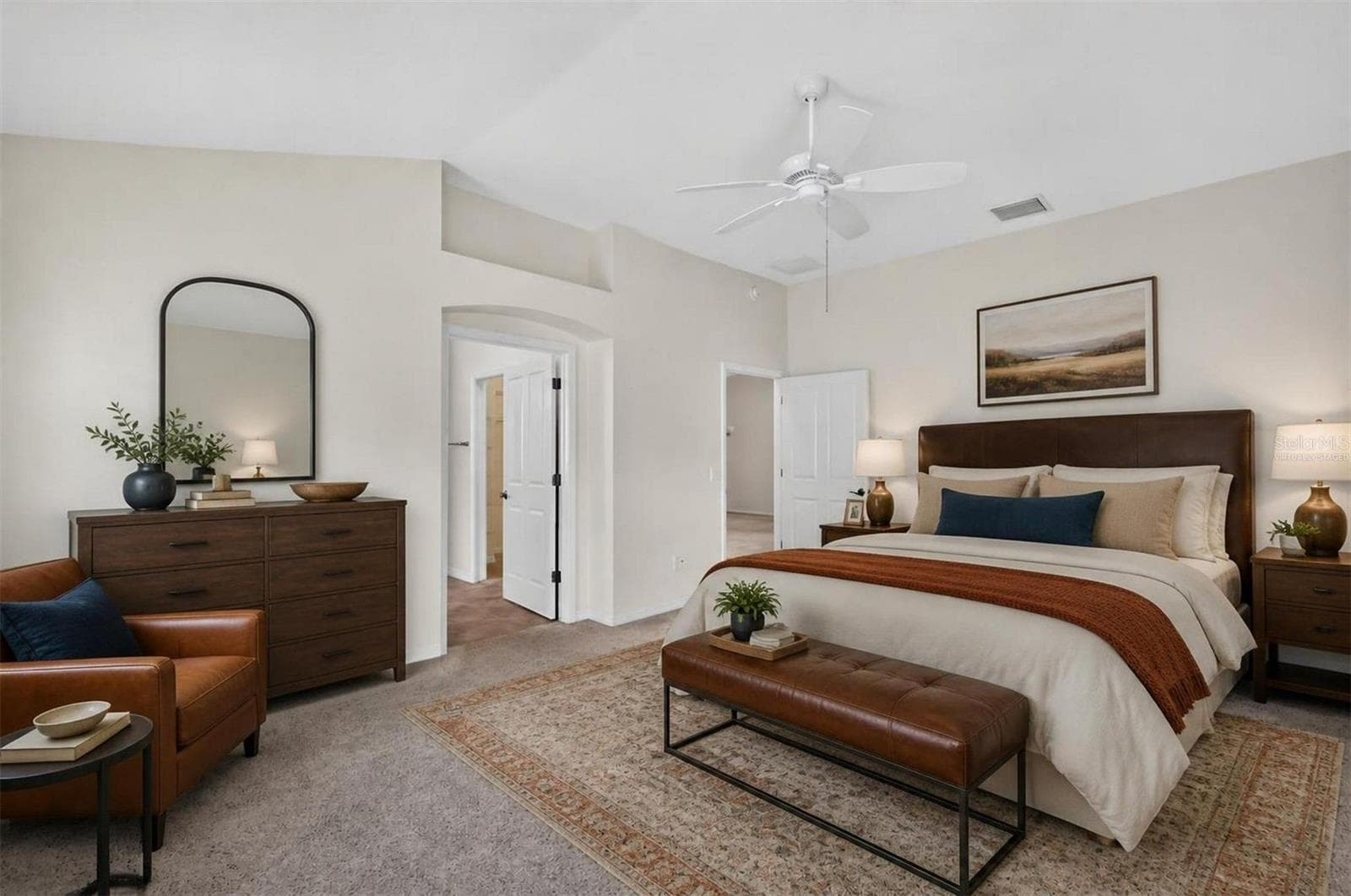 Primary Bedroom - Virtually Staged - 3376 MAYFLOWER LOOP, THE VILLAGES
