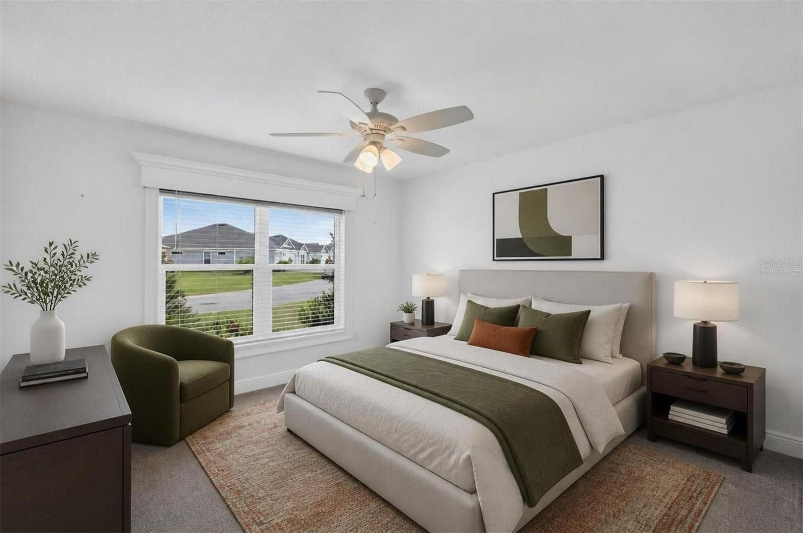 Second Bedroom-Virtually Staged - 6996 DWIGHT DR, THE VILLAGES