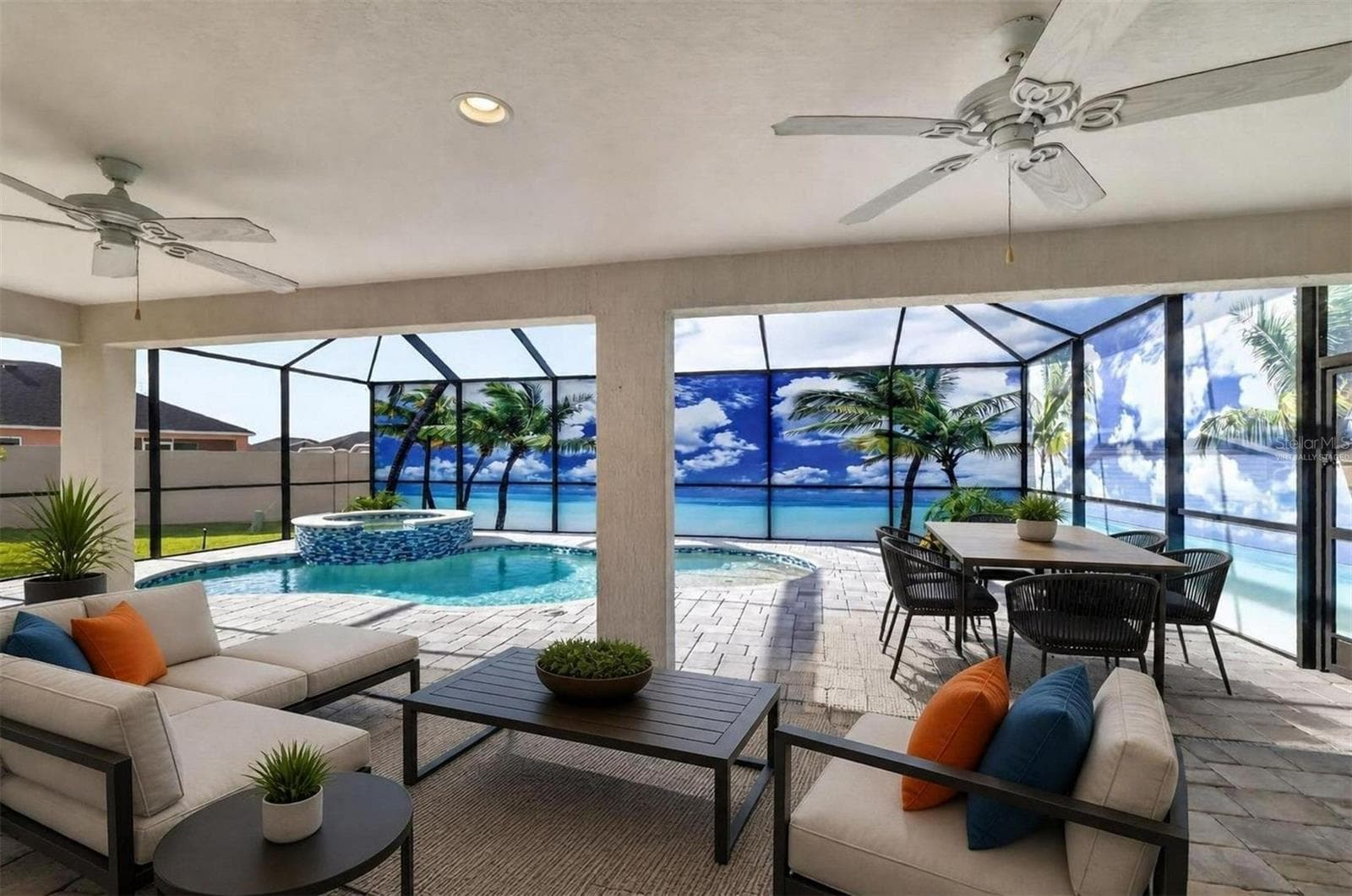 Private Paver Lanai, Swimming Pool, and Spa!-Virtually Staged - 6996 DWIGHT DR, THE VILLAGES