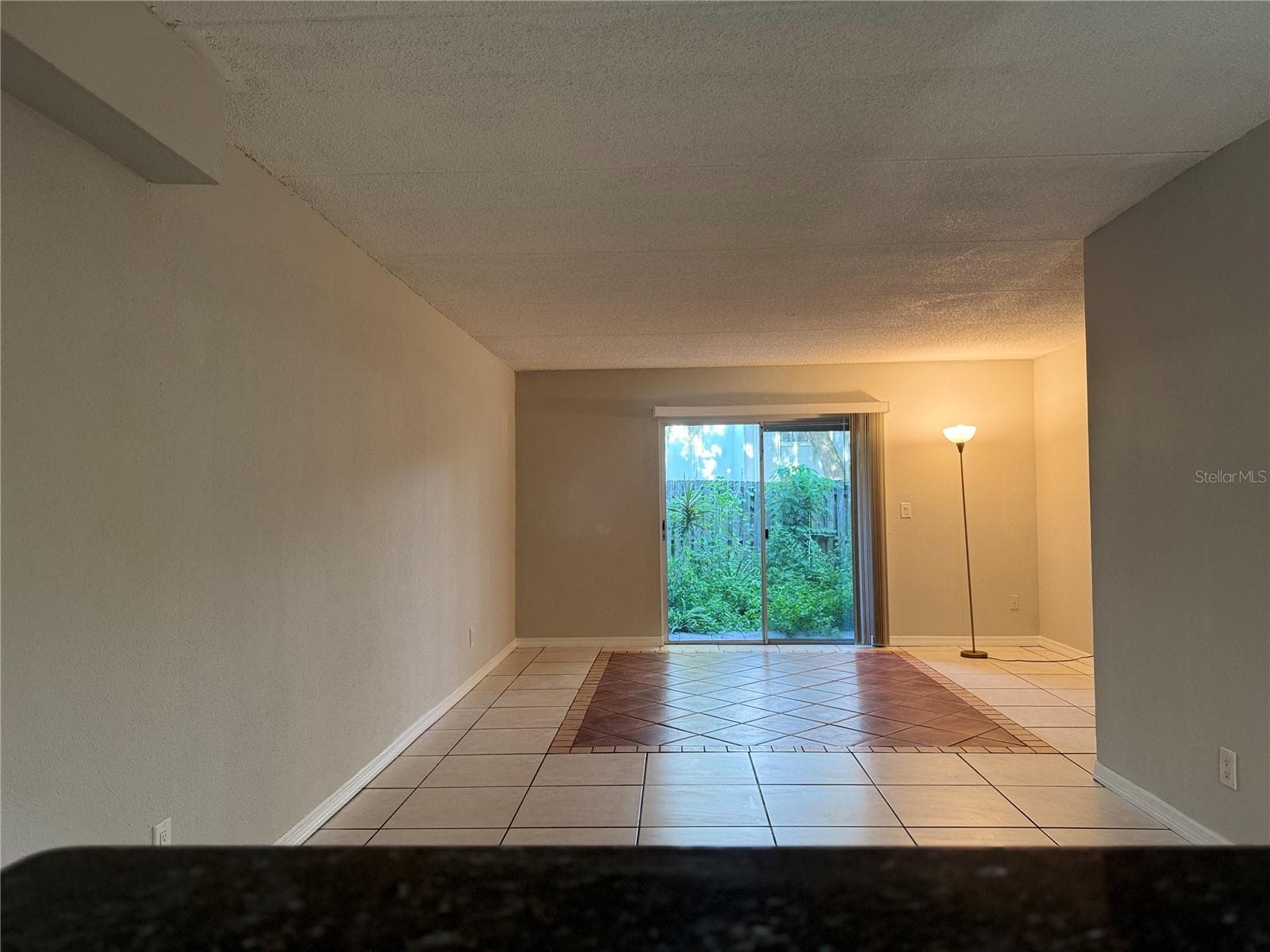 BREAKFAST BAR LOOKING THRU DINING AREA TO REAR PATIO - 2884 SOMERSET PARK DR #2907, TAMPA