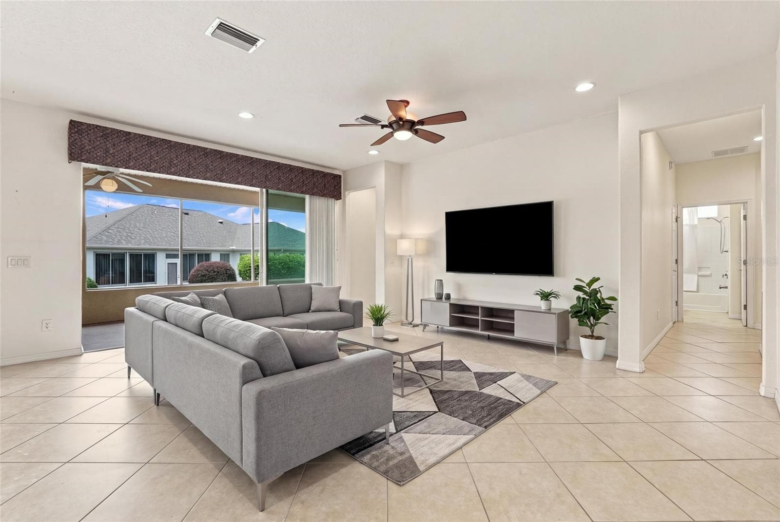 Living room staged - 11811 SE 91ST CIR, SUMMERFIELD