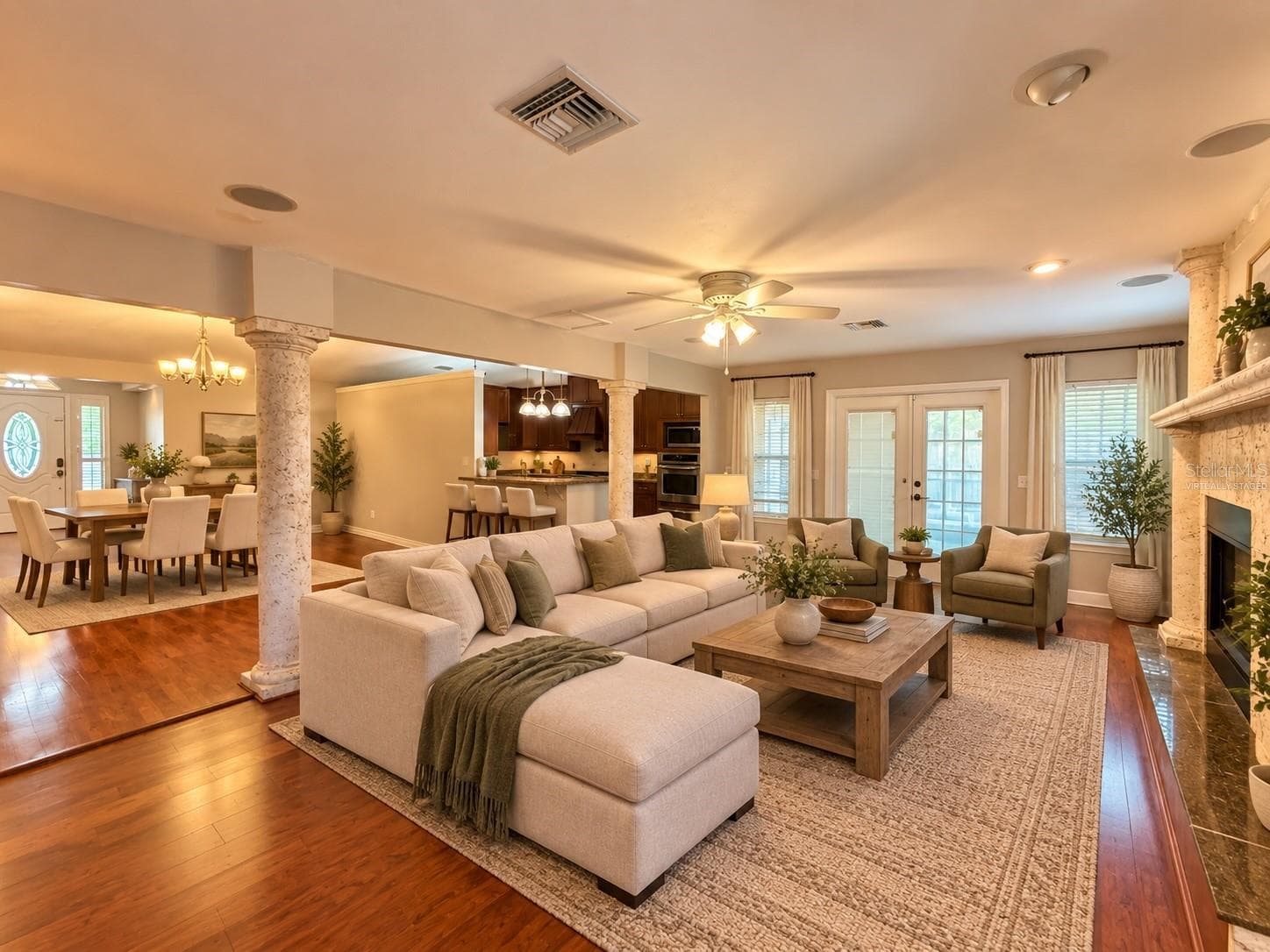 Virtually Staged Family Room - 11512 NW 13TH LN, GAINESVILLE