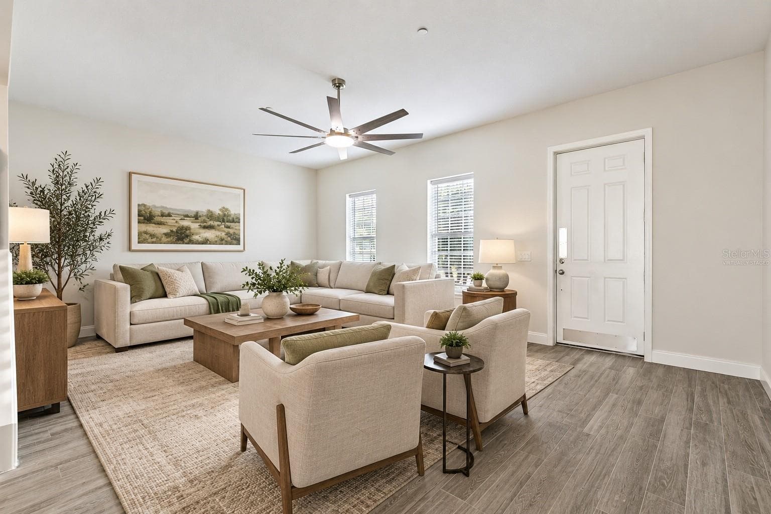Living Room - Virtually Staged - 319 CELEBRATION BLVD, CELEBRATION