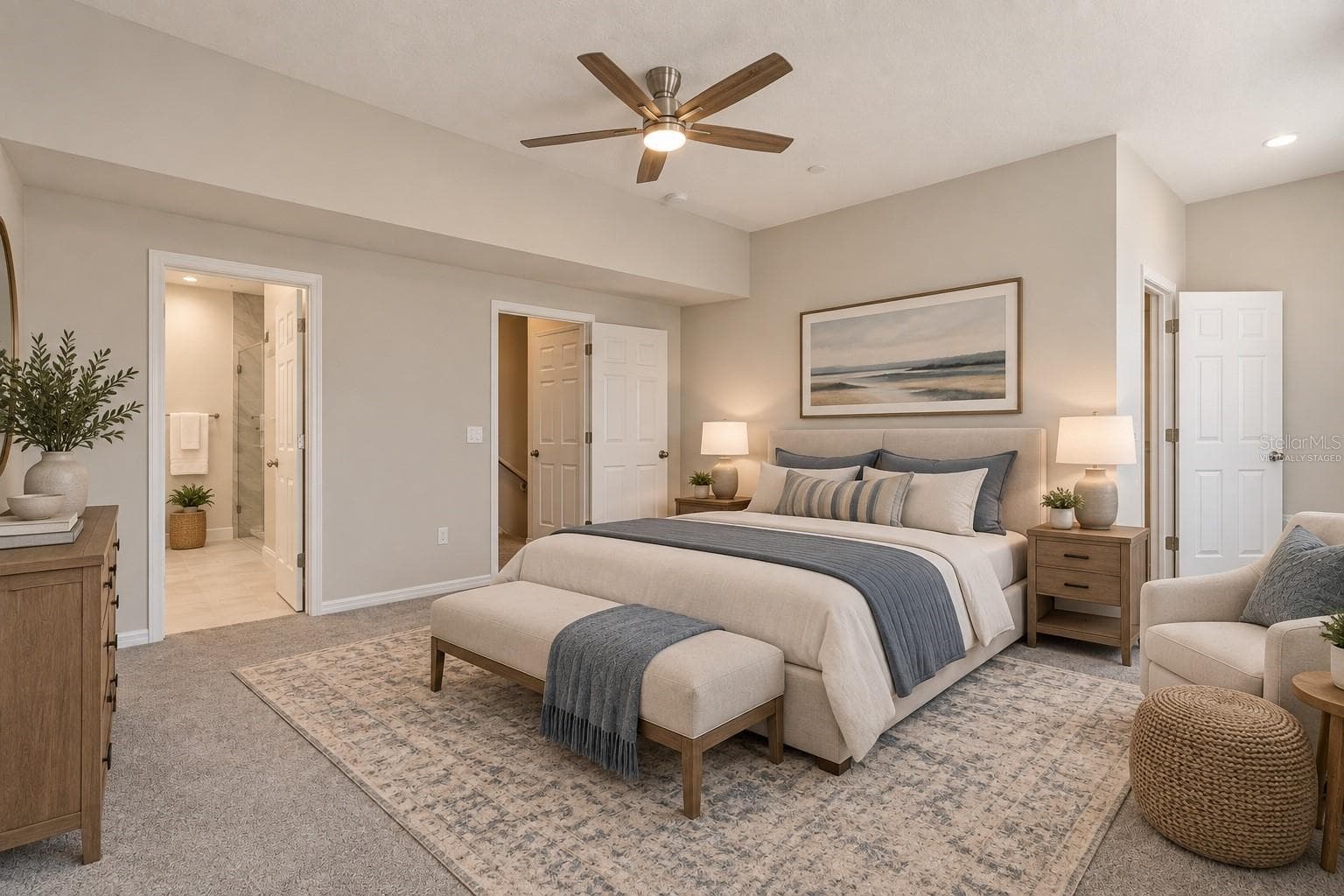 2nd Floor - First Bedroom Virtually Staged - 319 CELEBRATION BLVD, CELEBRATION
