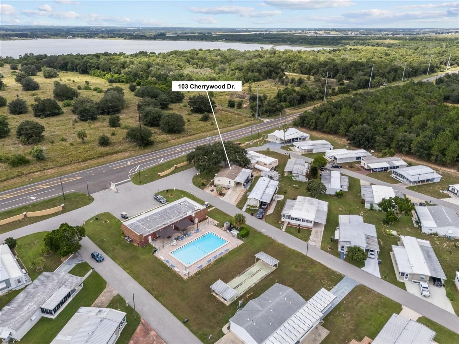 Aerial - 103 CHERRYWOOD DR, LAKE WALES