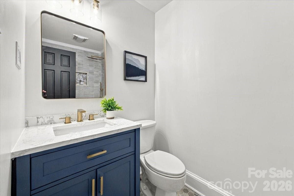Bathroom 3 located in hall - 3301 Archdale Drive, Charlotte