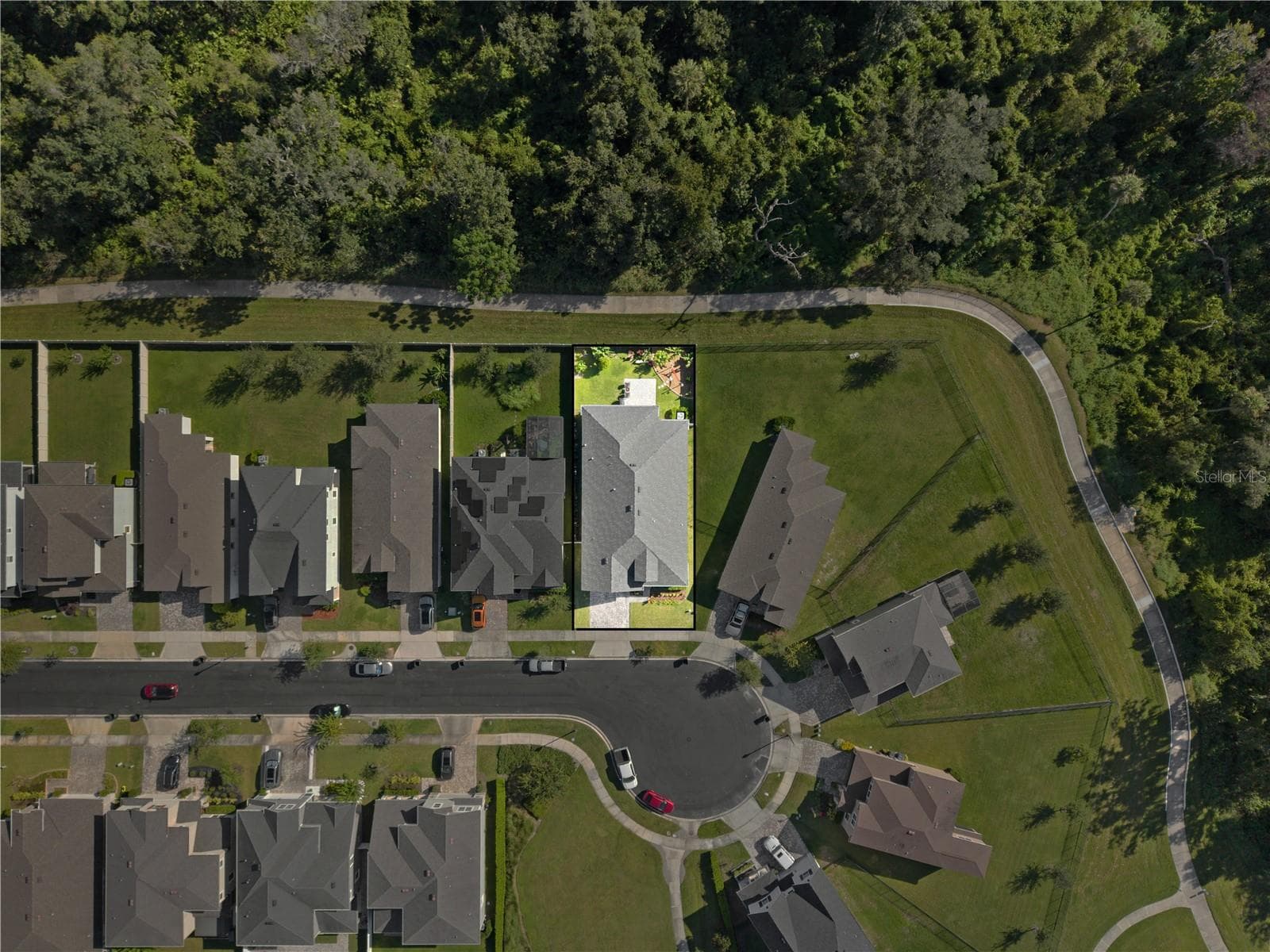 Aerial View of Home/Trail - 2333 FARNHAM DR, OCOEE