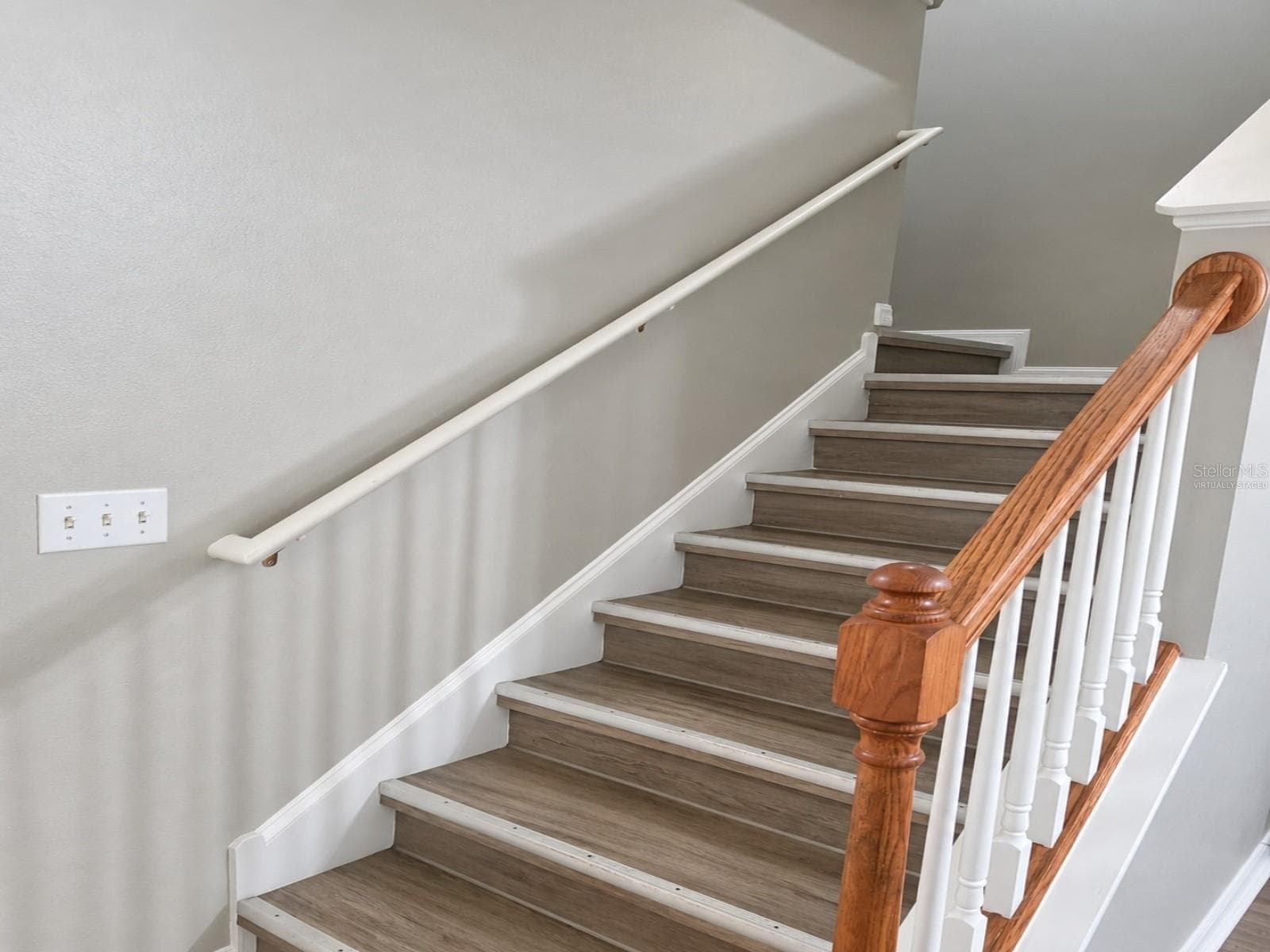 Virtually Staged - Stairs - 239 CASTLEKEEPER PL, VALRICO