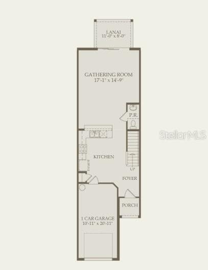 Floor Plan - Floor One - 5108 MORNING DEW LN, WEST MELBOURNE